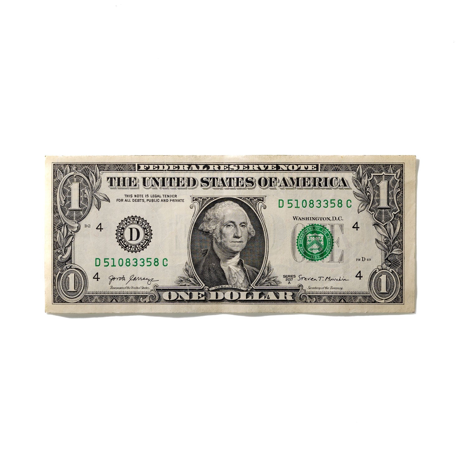 One-Dollar Bill No. 53