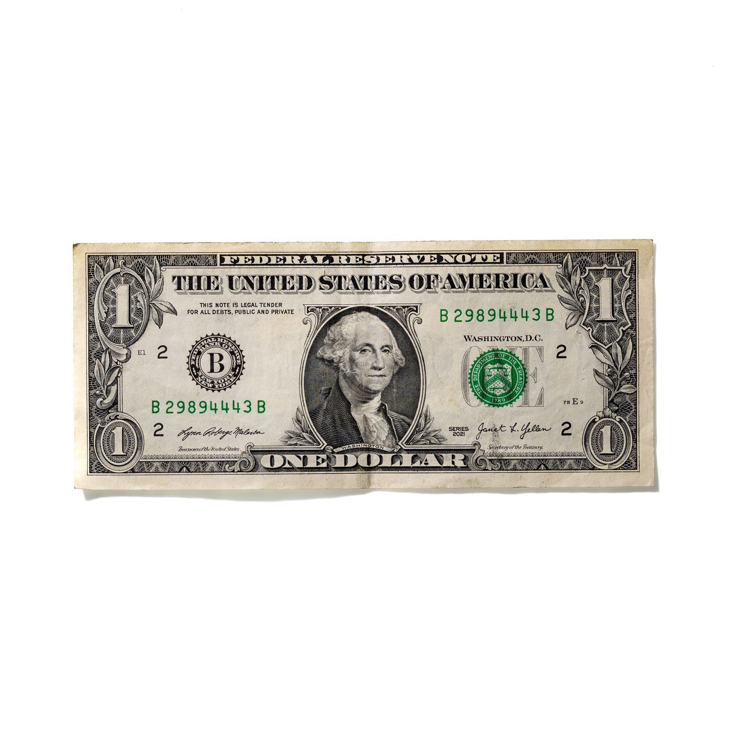 One-Dollar Bill No. 69