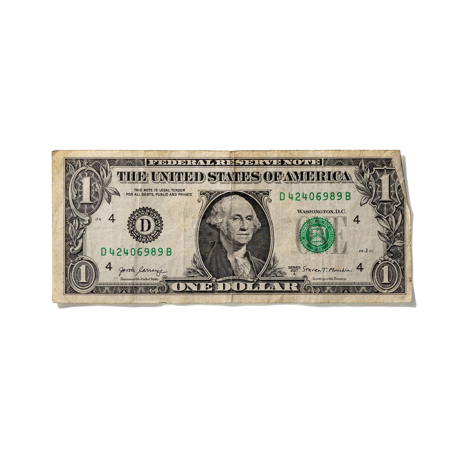 One-Dollar Bill No. 91