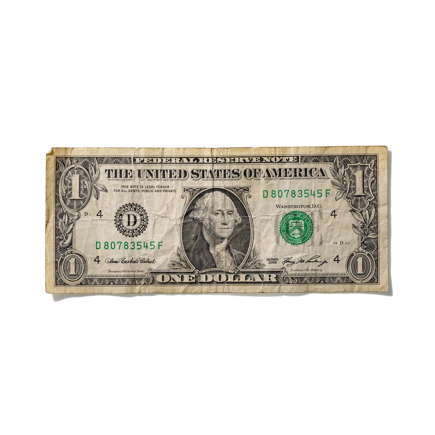 One-Dollar Bill No. 95