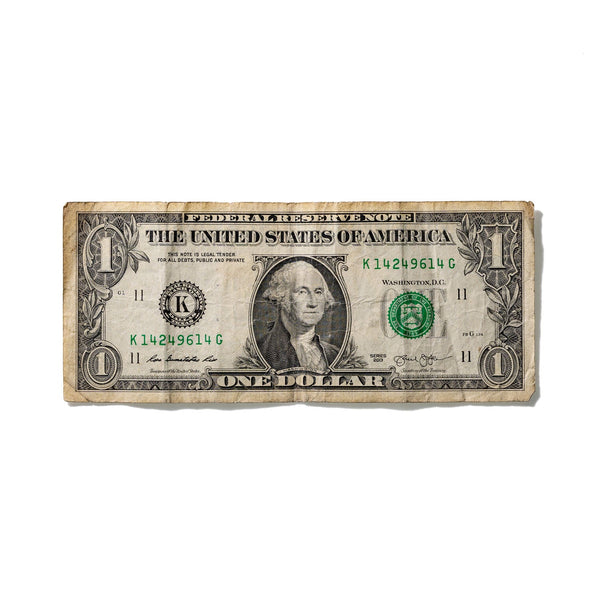 One-Dollar Bill No. 100