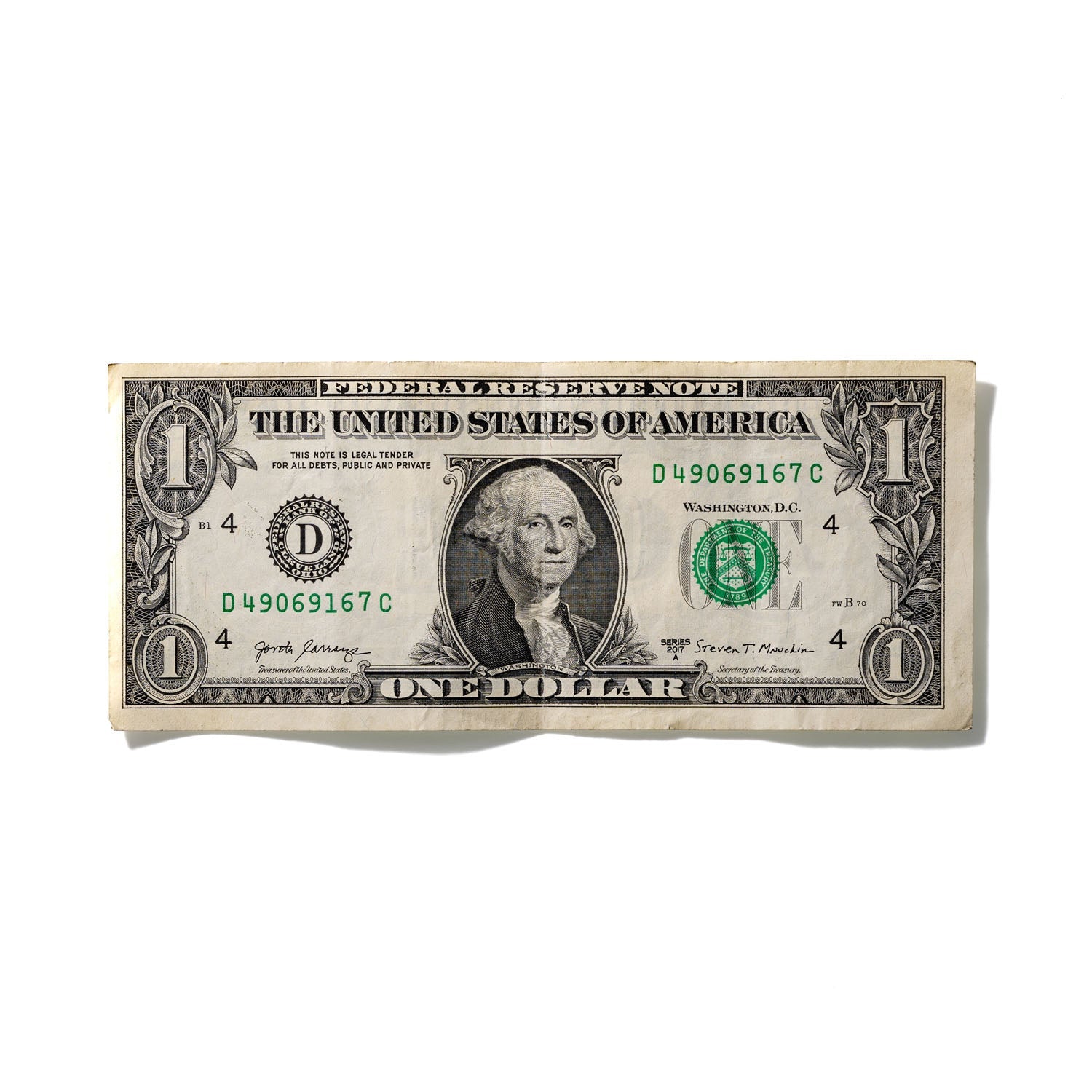 One-Dollar Bill No. 121