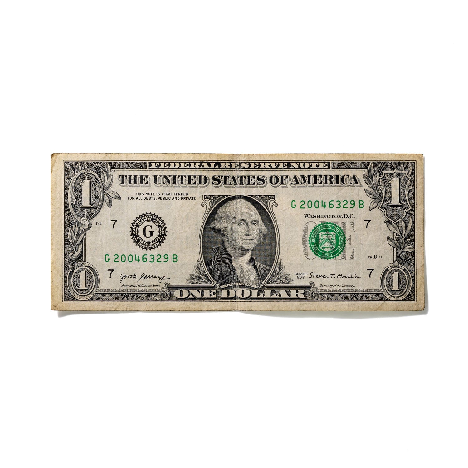 One-Dollar Bill No. 206