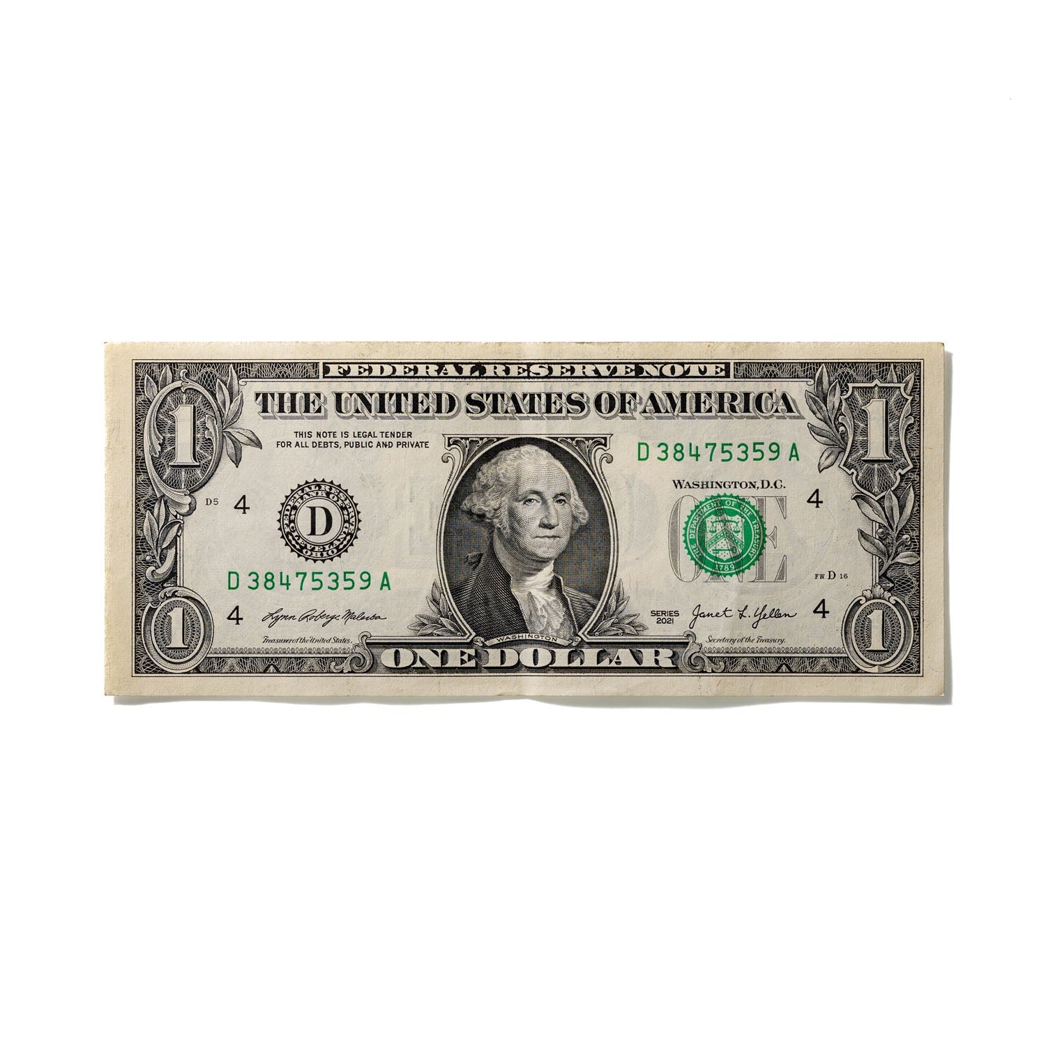 One-Dollar Bill No. 207