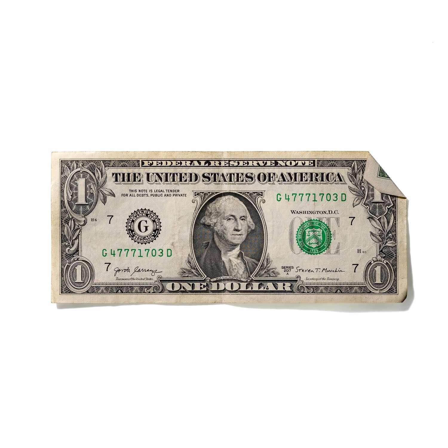 One-Dollar Bill No. 208