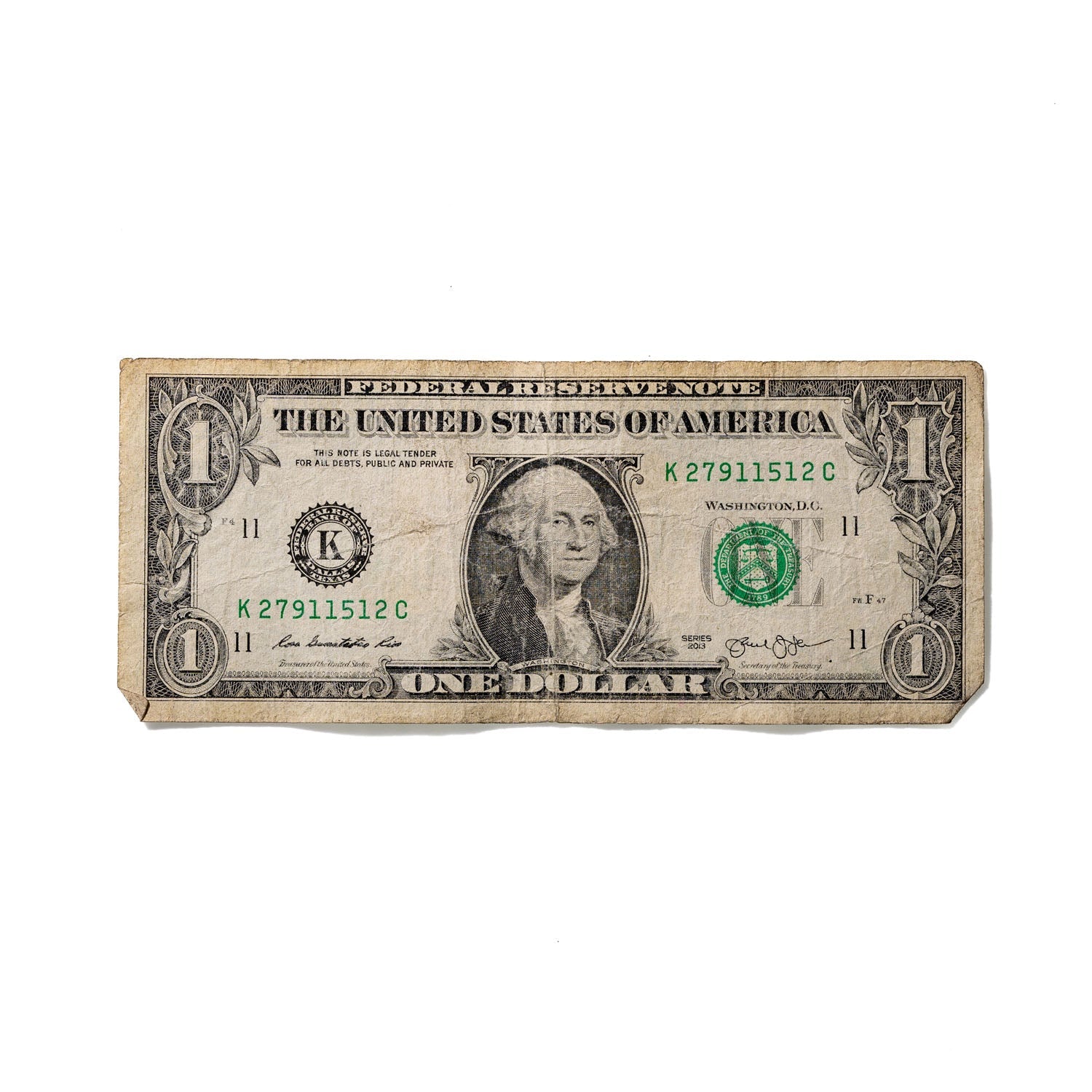 One-Dollar Bill No. 222