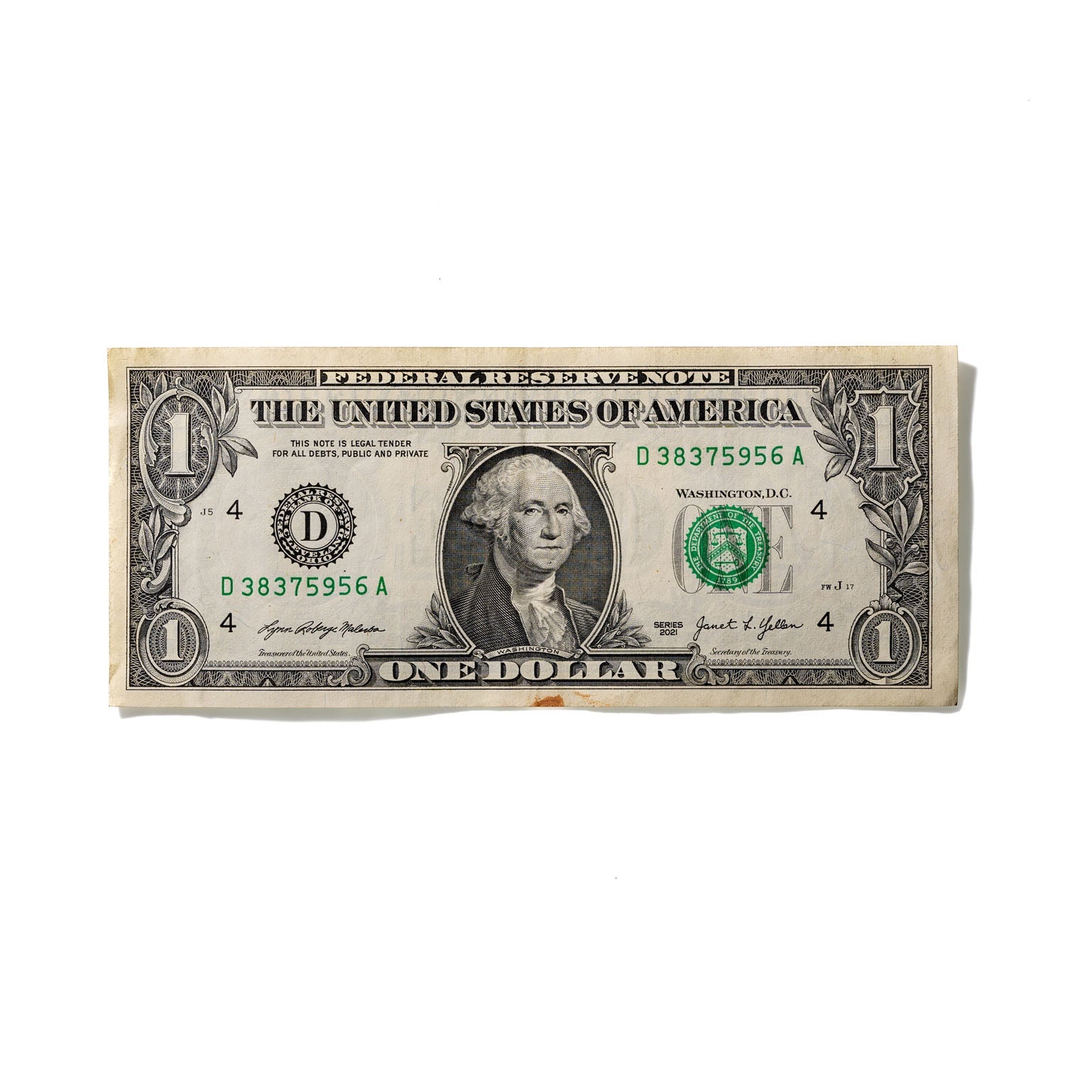 One-Dollar Bill No. 252