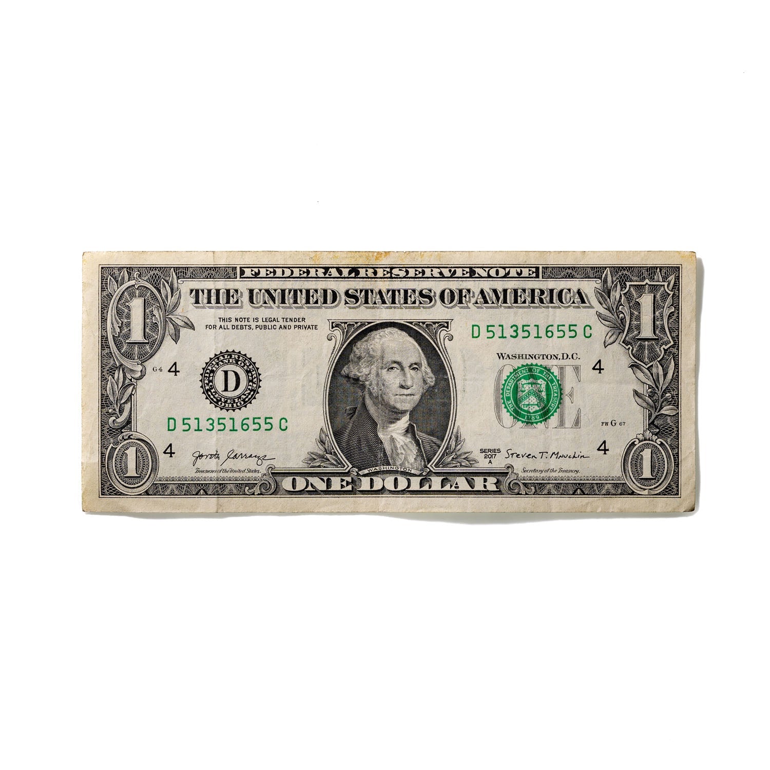 One-Dollar Bill No. 254