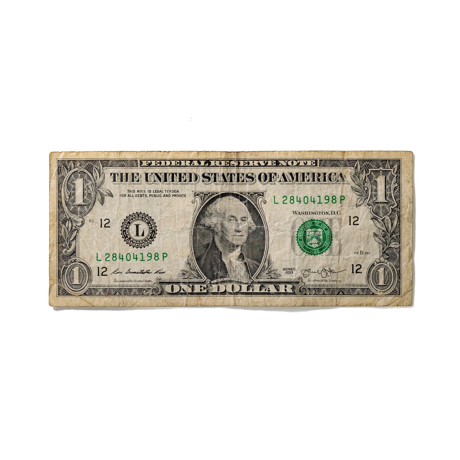 One-Dollar Bill No. 266