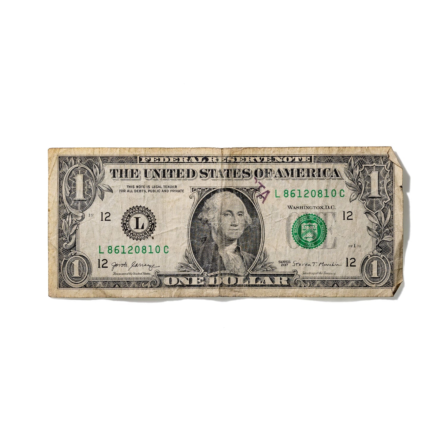 One-Dollar Bill No. 282