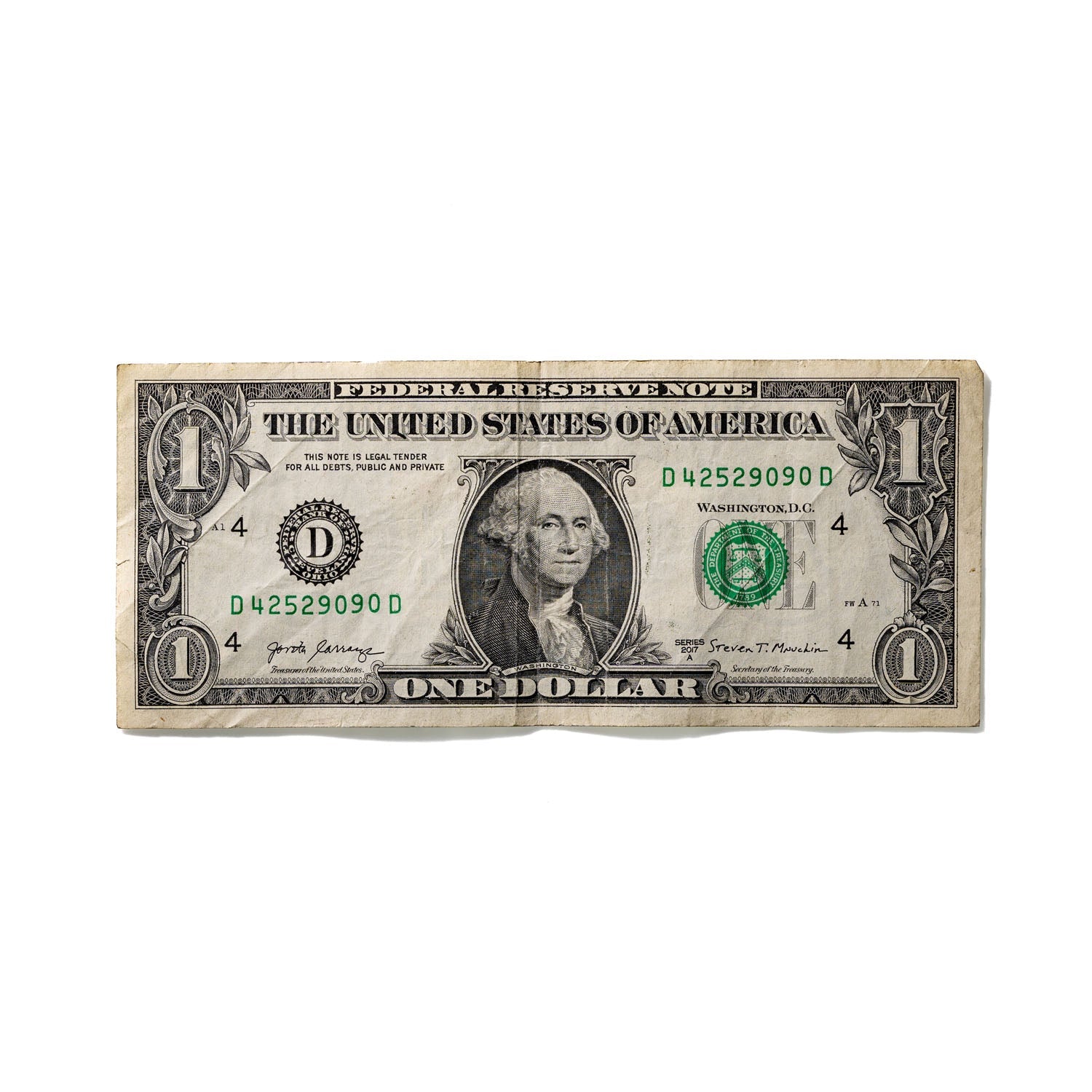 One-Dollar Bill No. 284