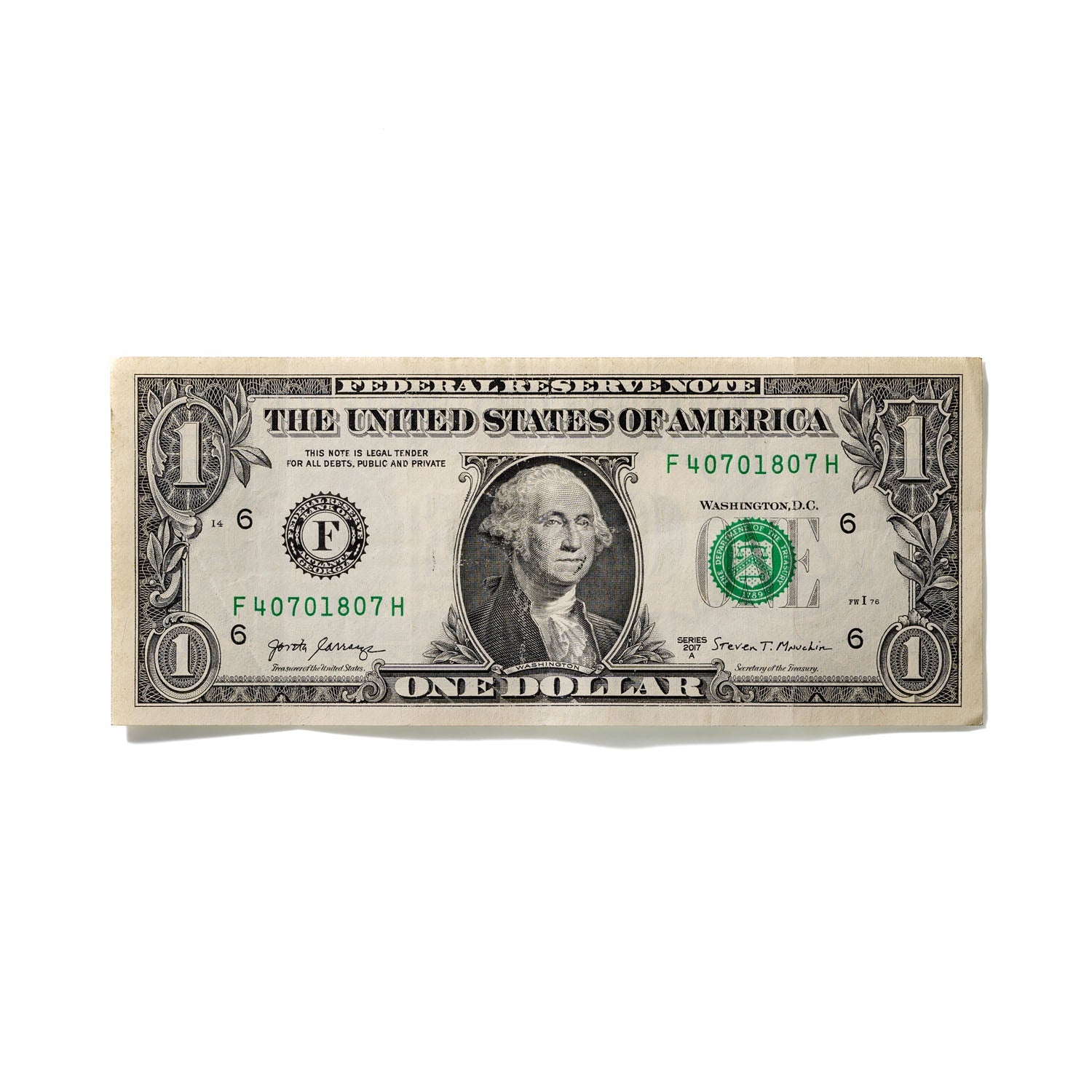 One-Dollar Bill No. 296