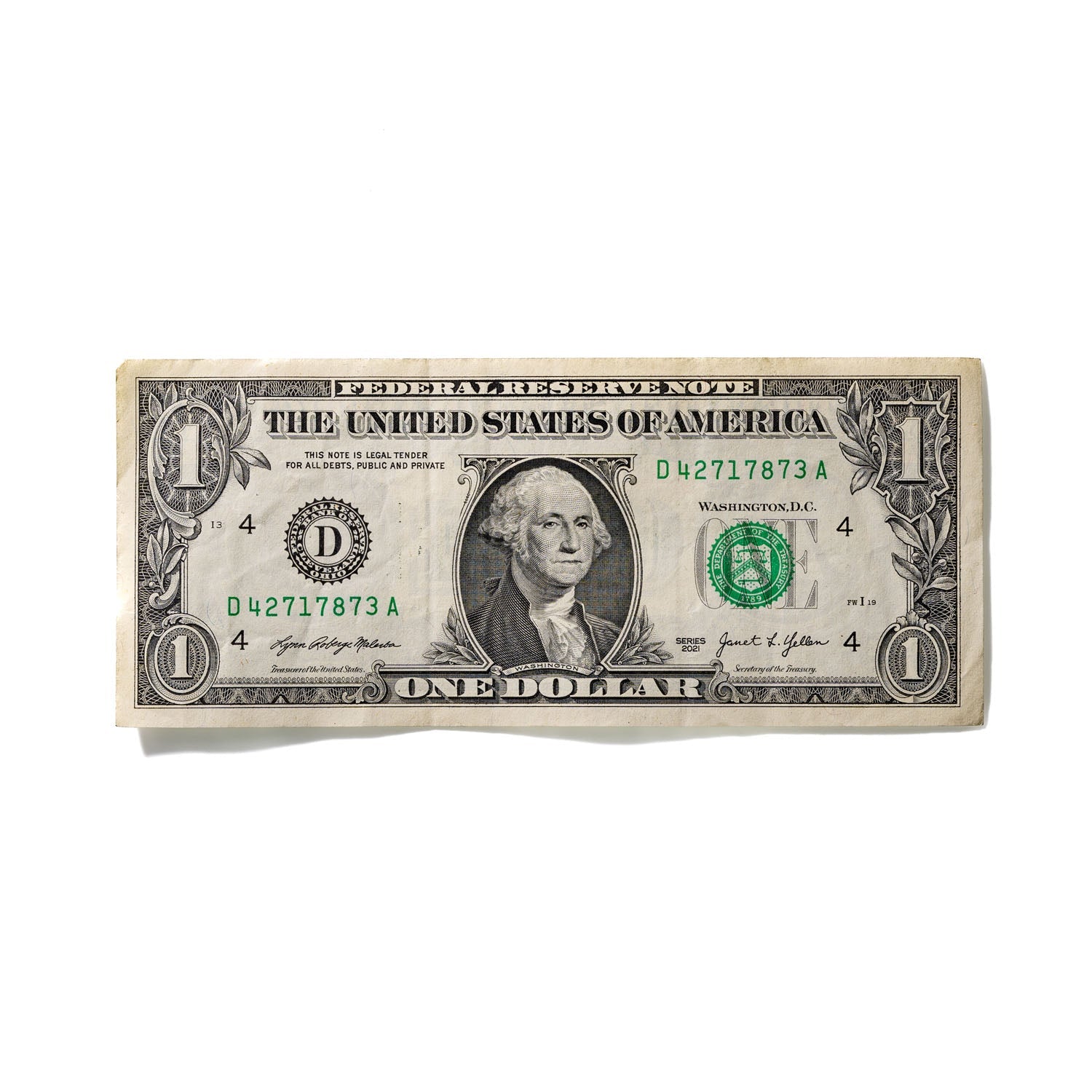 One-Dollar Bill No. 314