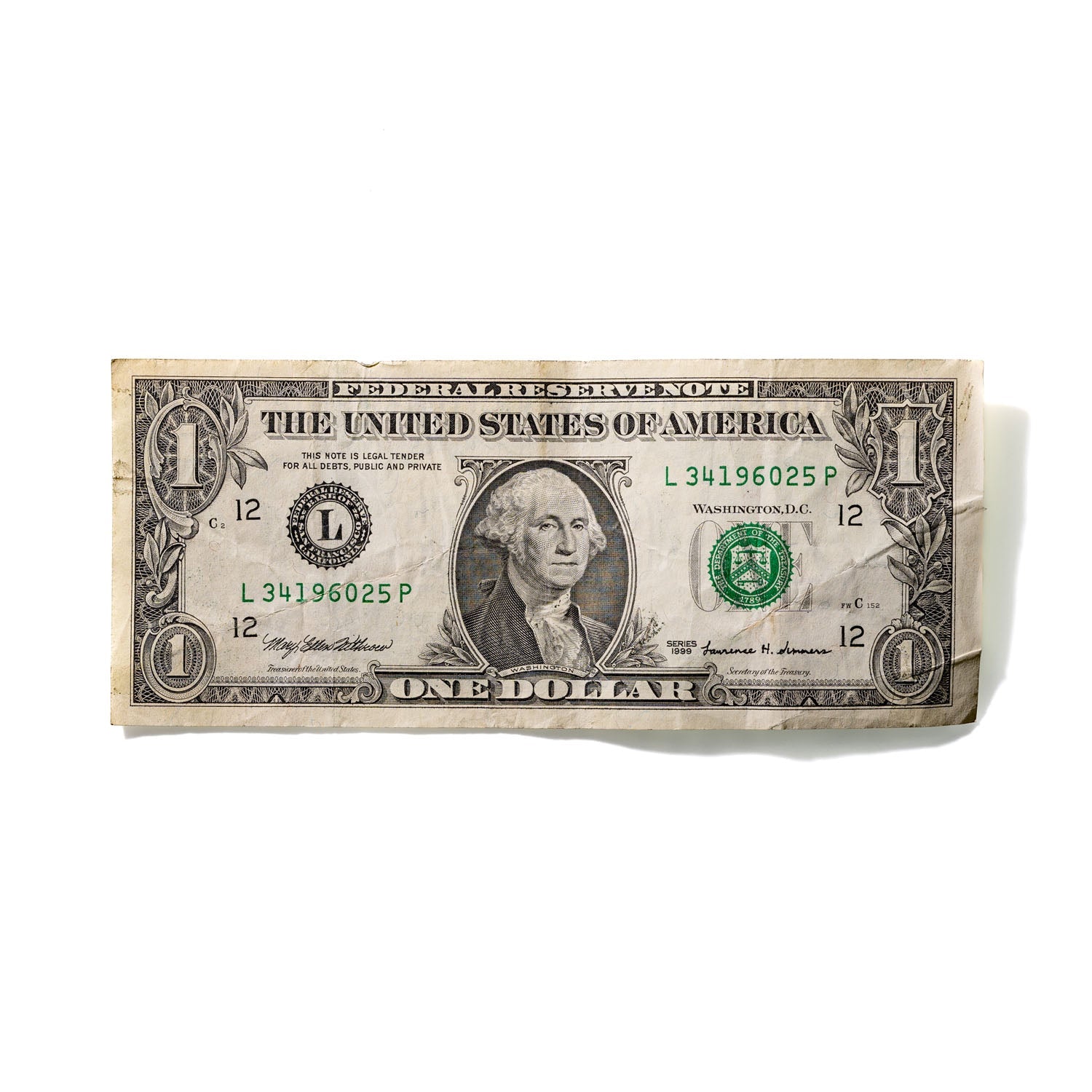 One-Dollar Bill No. 317