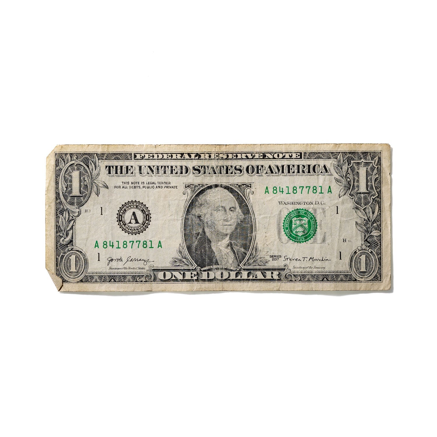 One-Dollar Bill No. 321