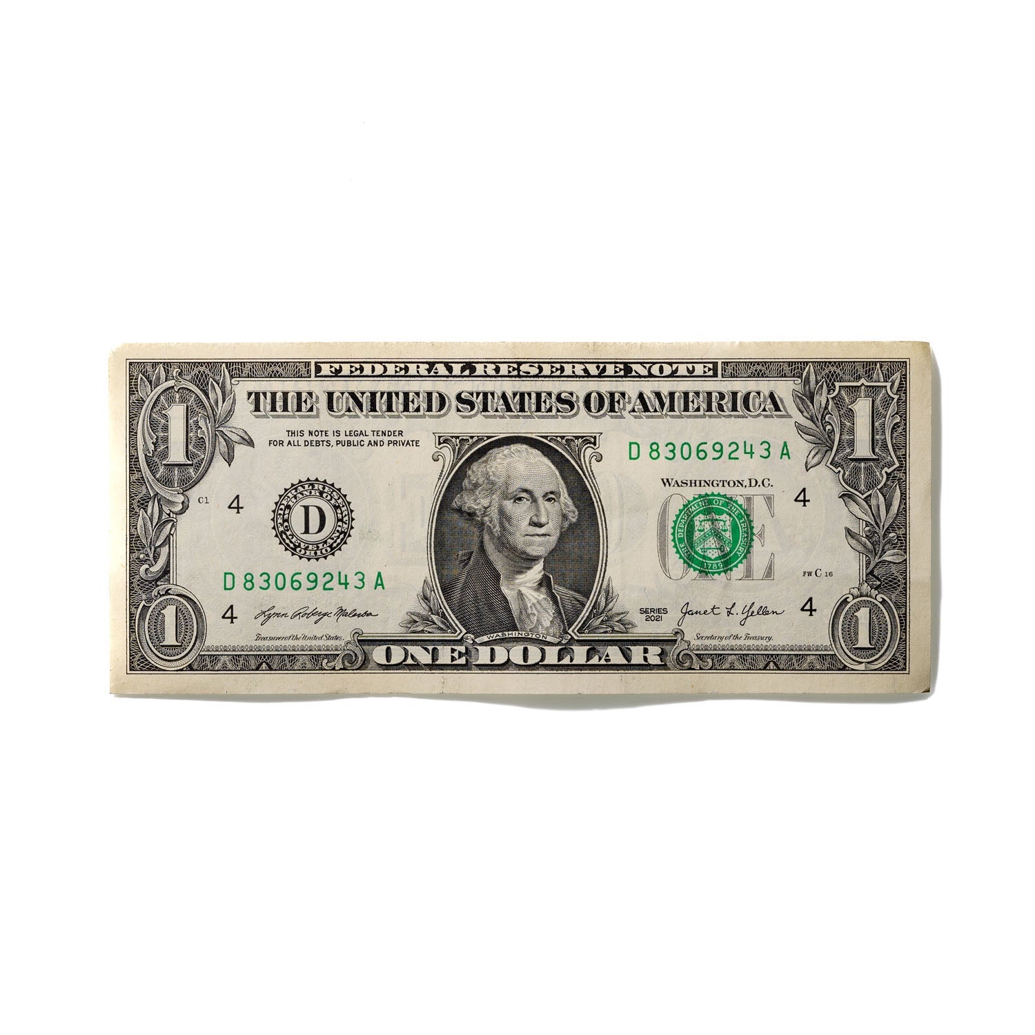 One-Dollar Bill No. 324