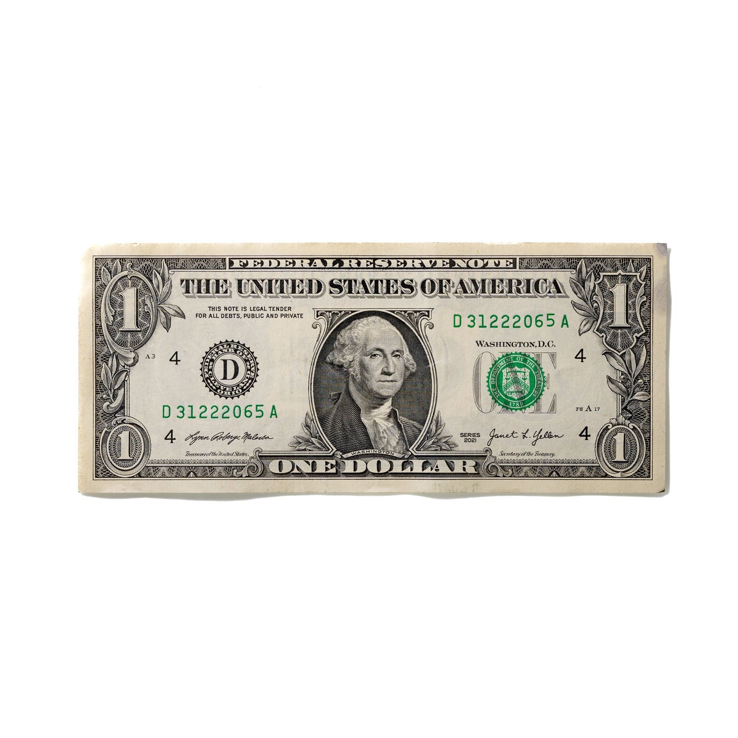 One-Dollar Bill No. 329