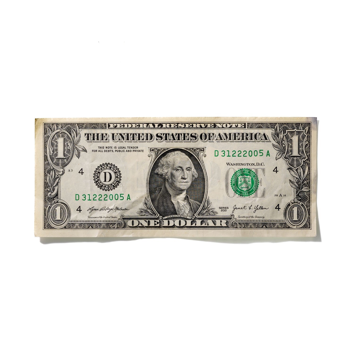 One-Dollar Bill No. 334