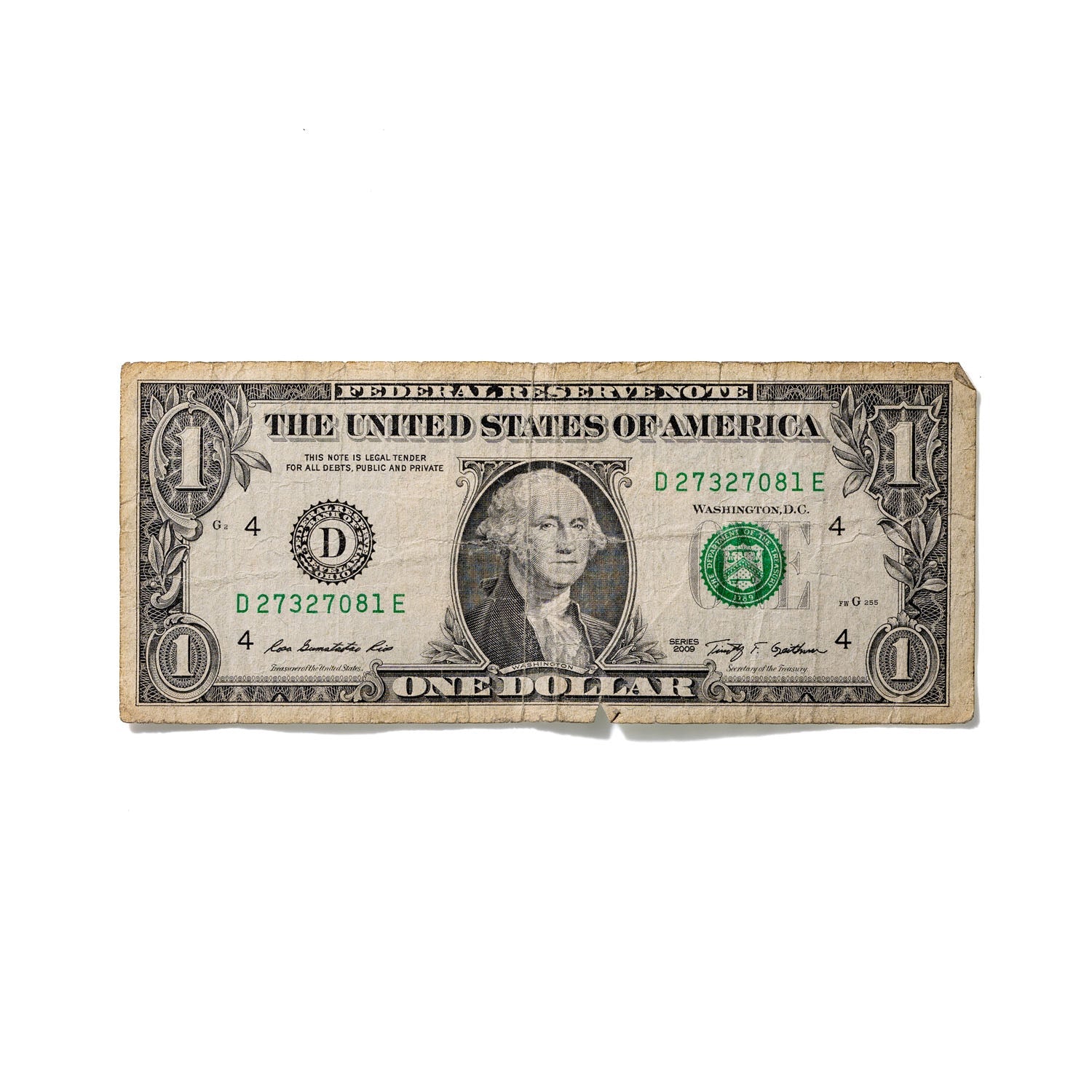 One-Dollar Bill No. 347