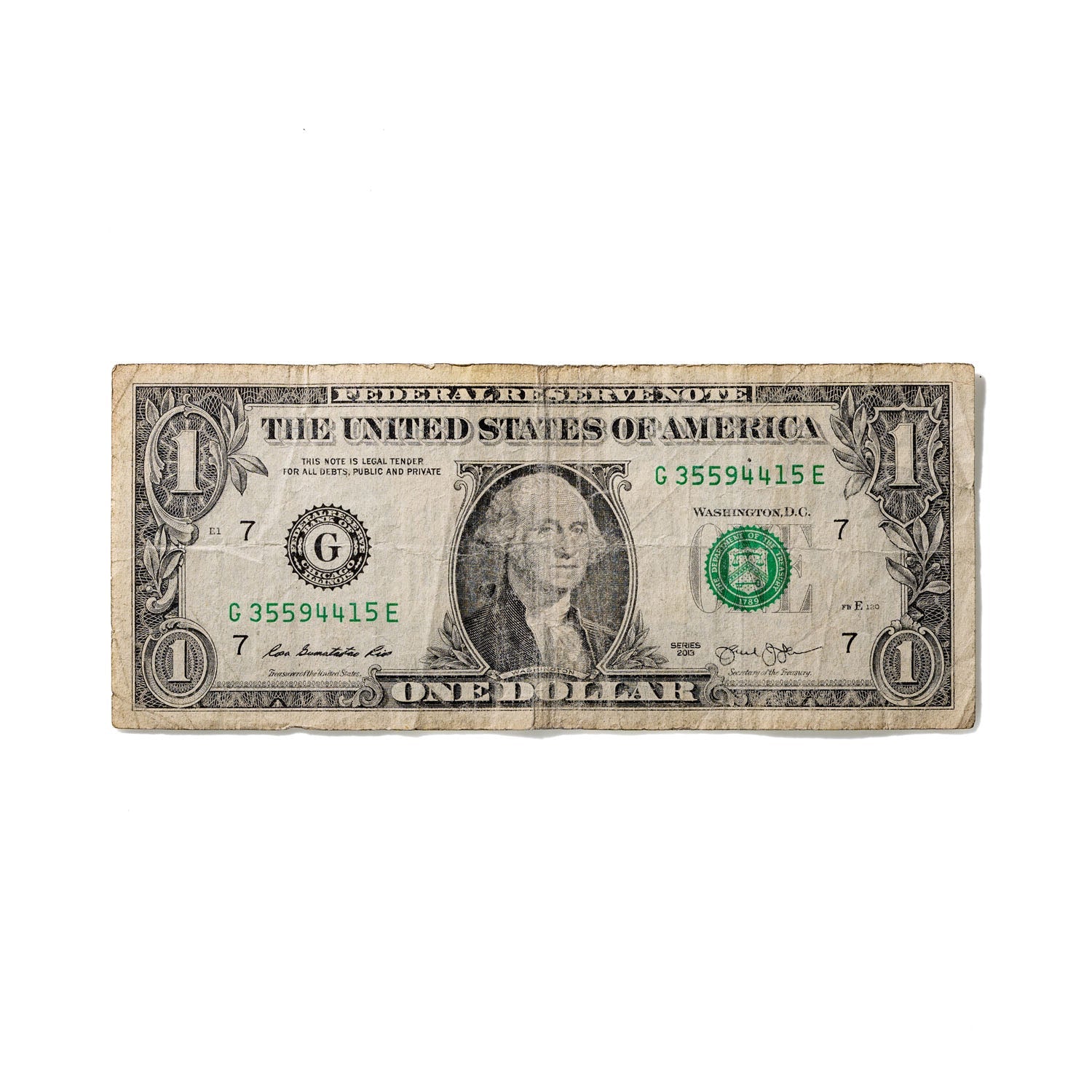 One-Dollar Bill No. 352