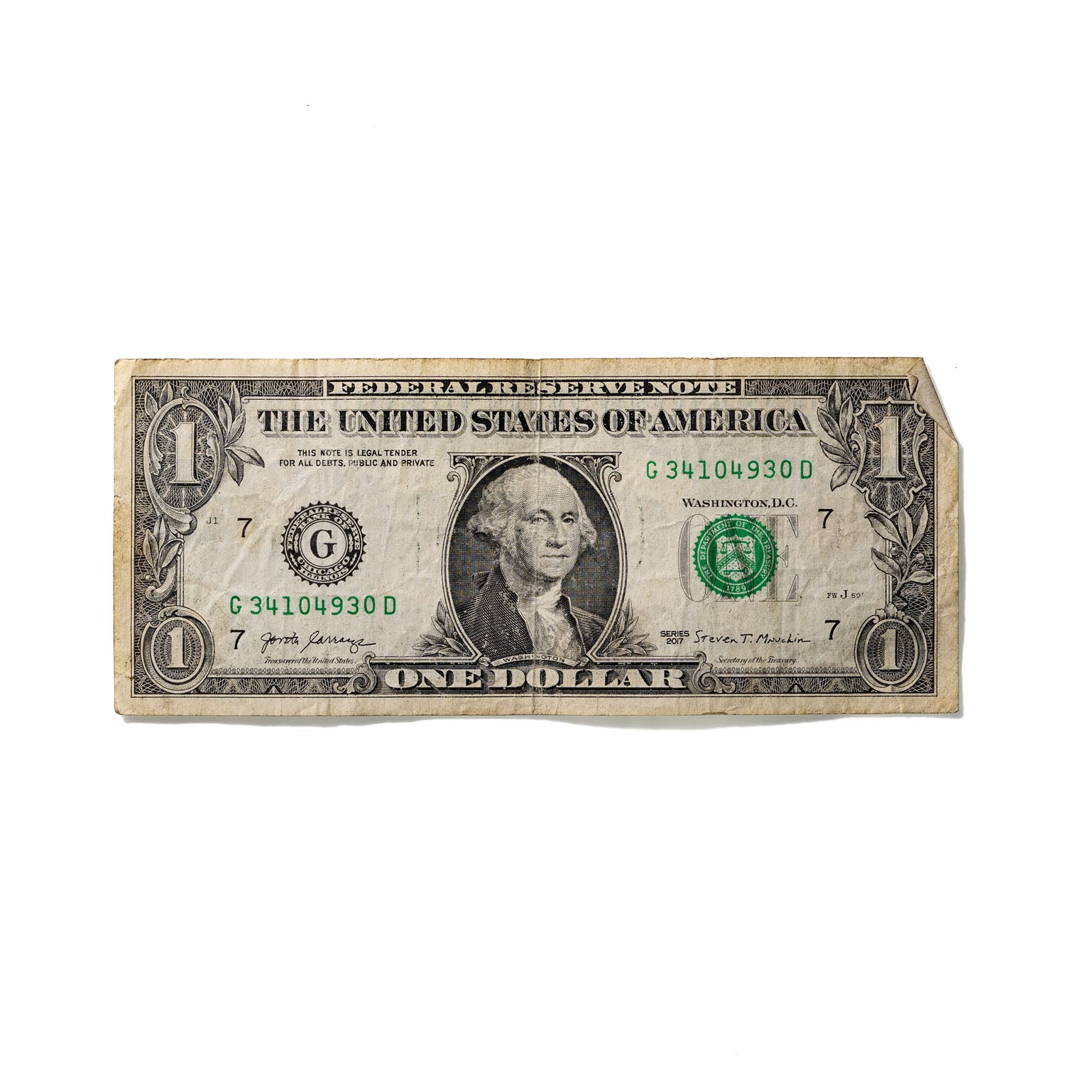 One-Dollar Bill No. 367