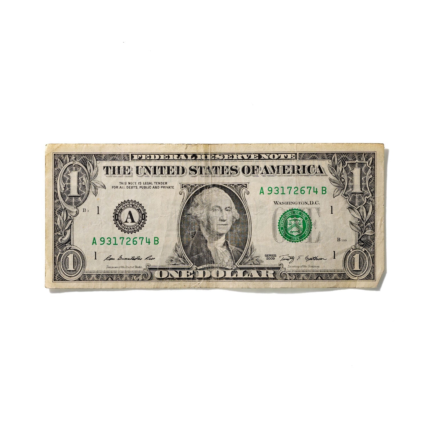 One-Dollar Bill No. 372