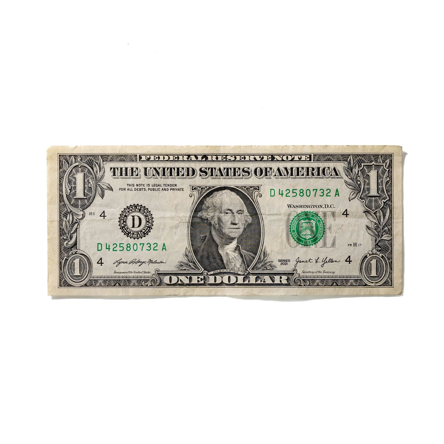 One-Dollar Bill No. 373