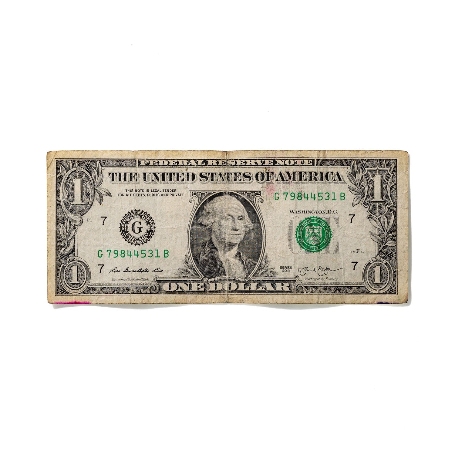 One-Dollar Bill No. 374