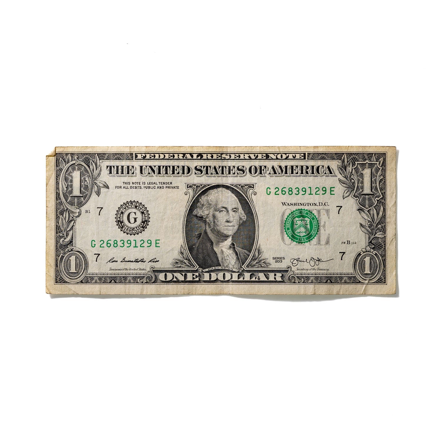 One-Dollar Bill No. 376