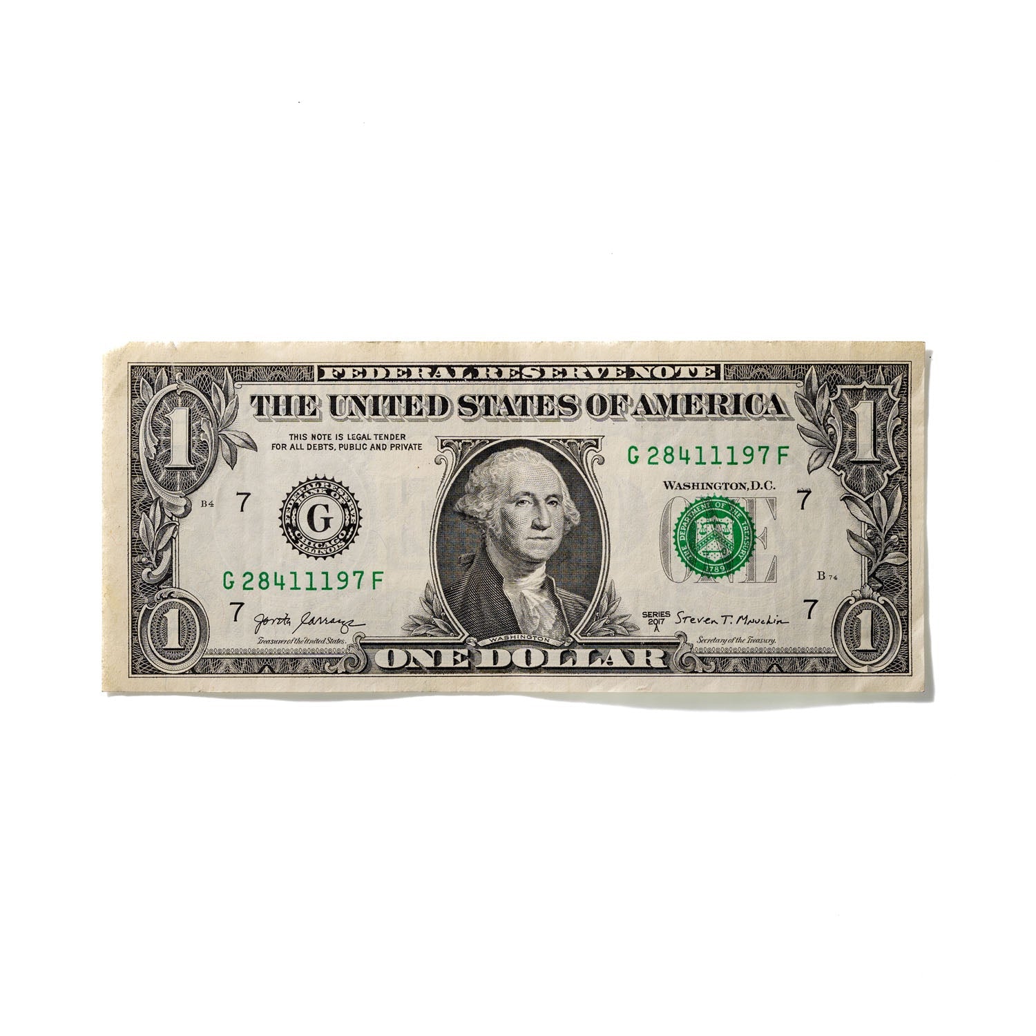 One-Dollar Bill No. 378