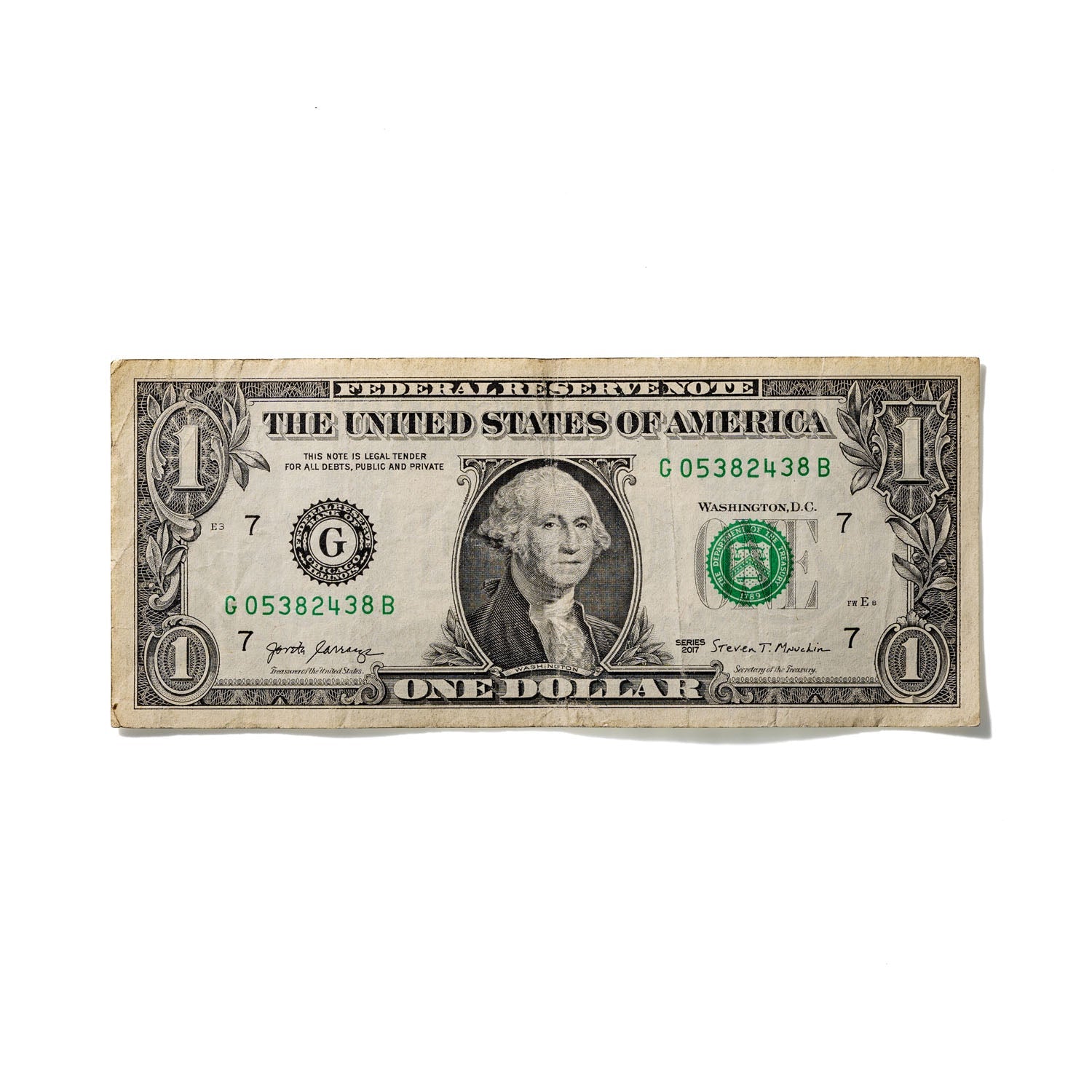 One-Dollar Bill No. 386