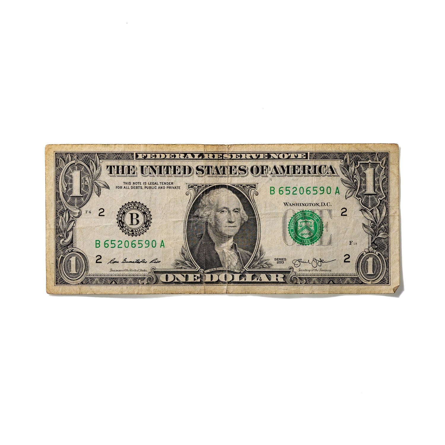 One-Dollar Bill No. 398