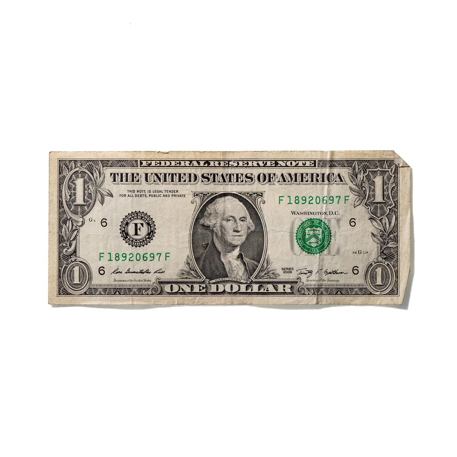 One-Dollar Bill No. 399