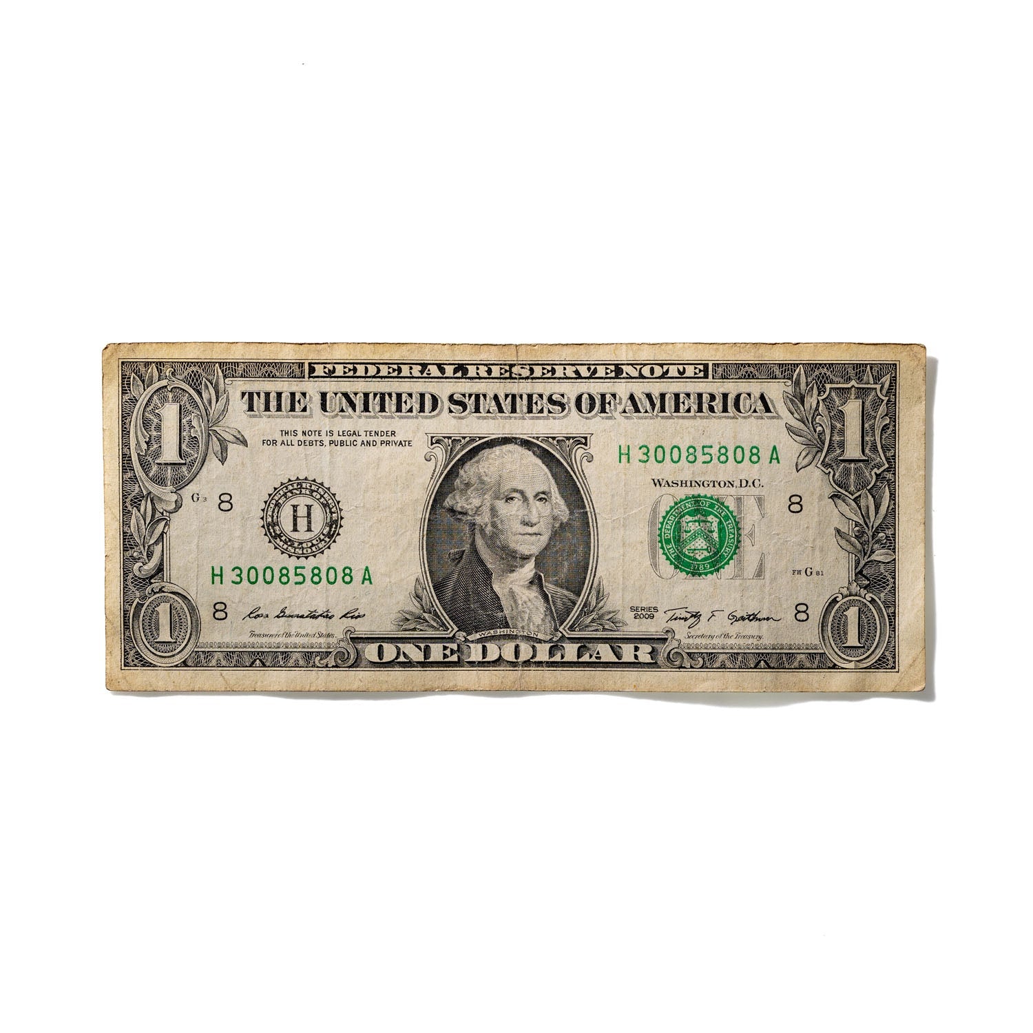 One-Dollar Bill No. 412