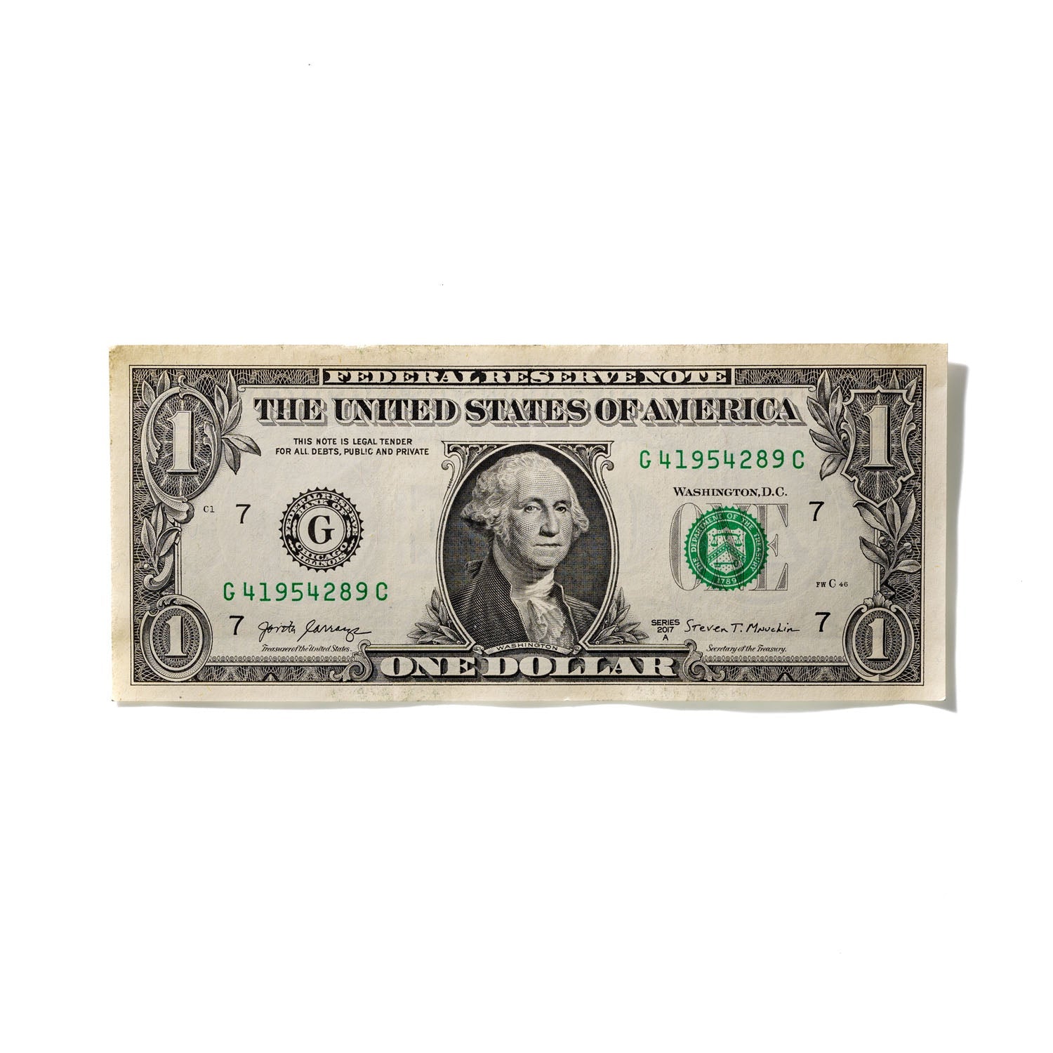 One-Dollar Bill No. 417