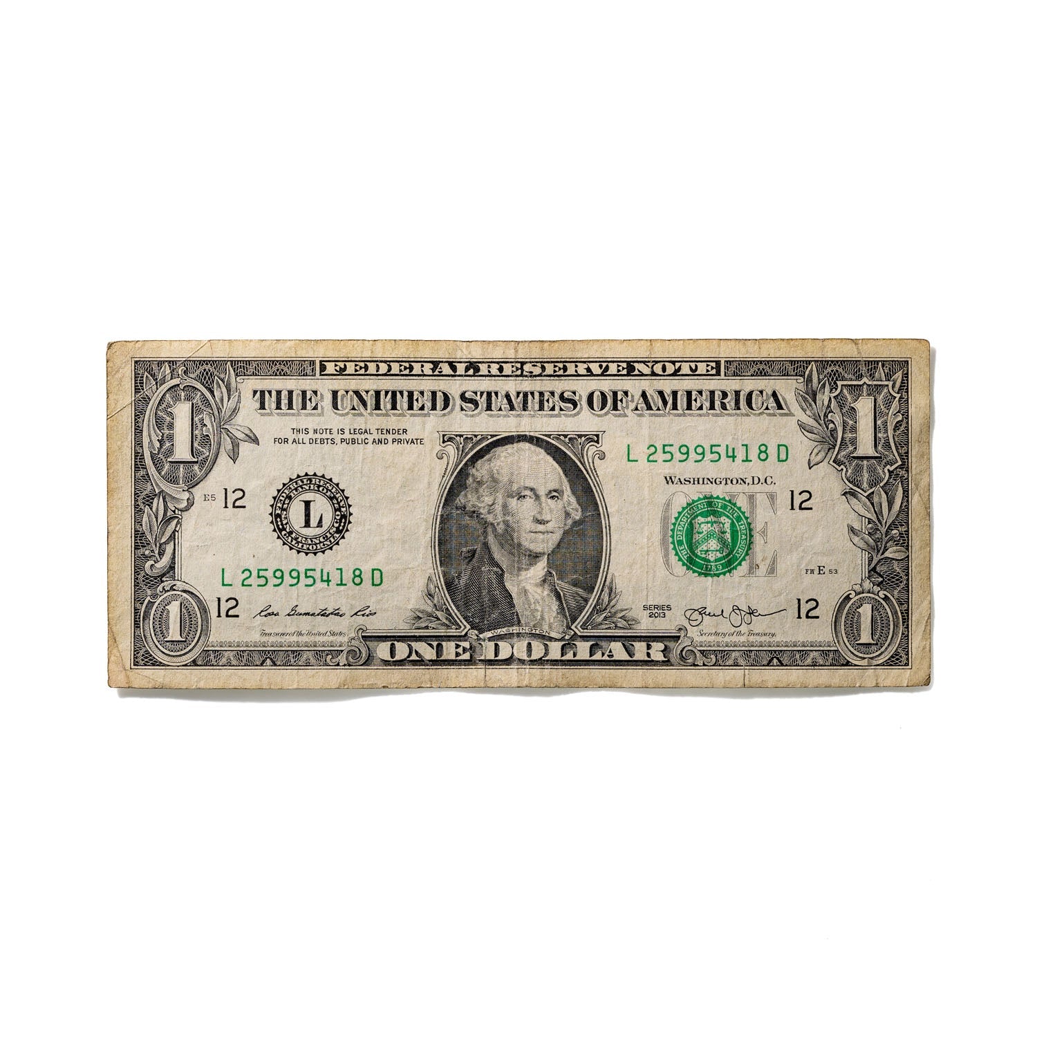 One-Dollar Bill No. 430