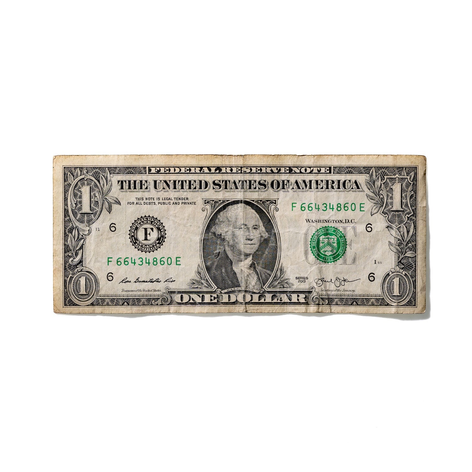 One-Dollar Bill No. 436