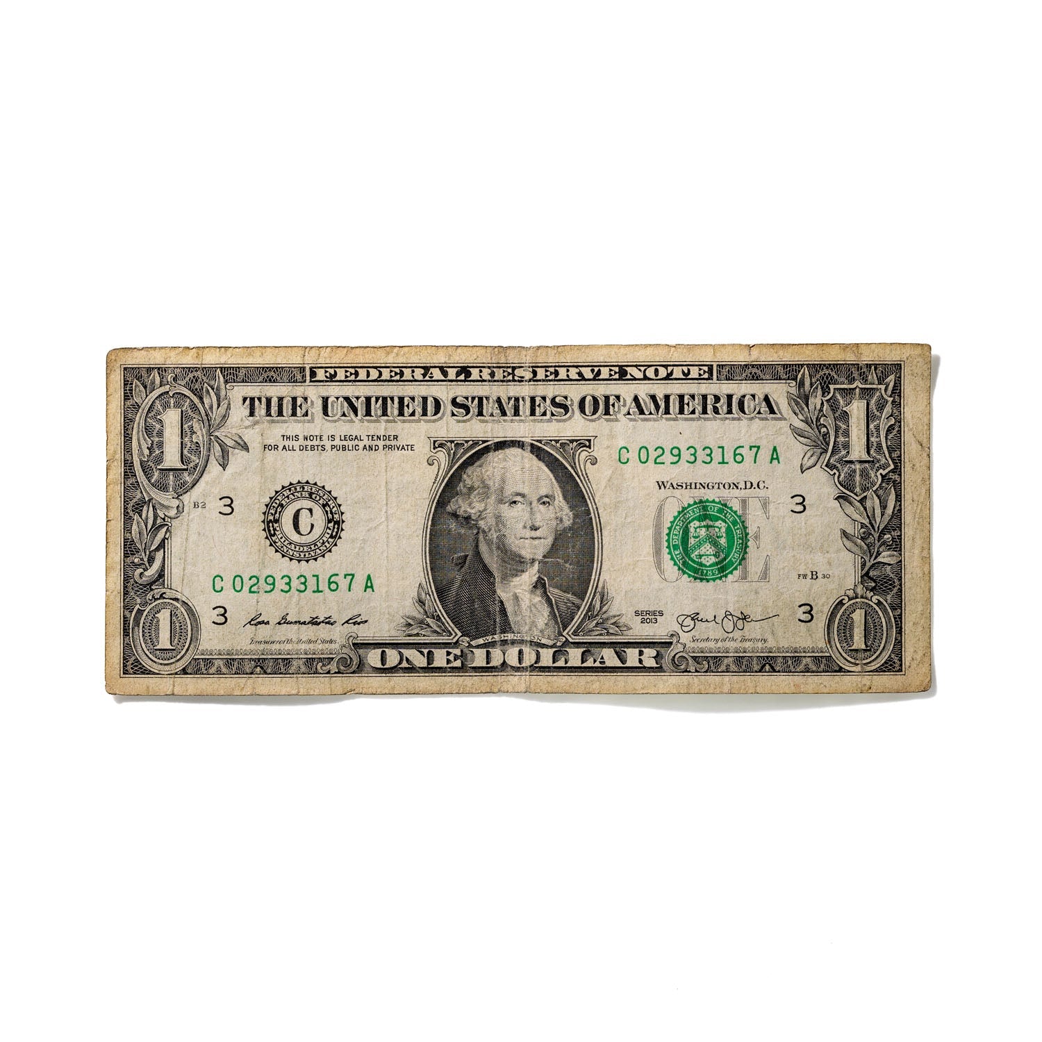 One-Dollar Bill No. 442