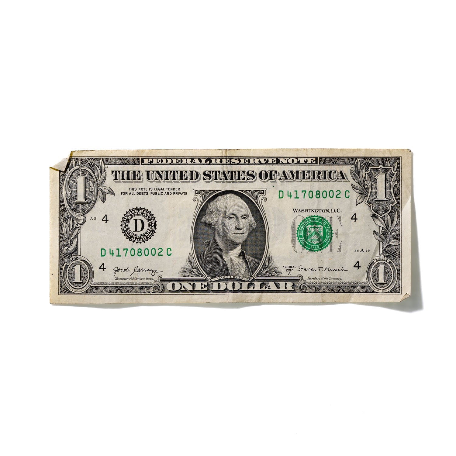 One-Dollar Bill No. 455