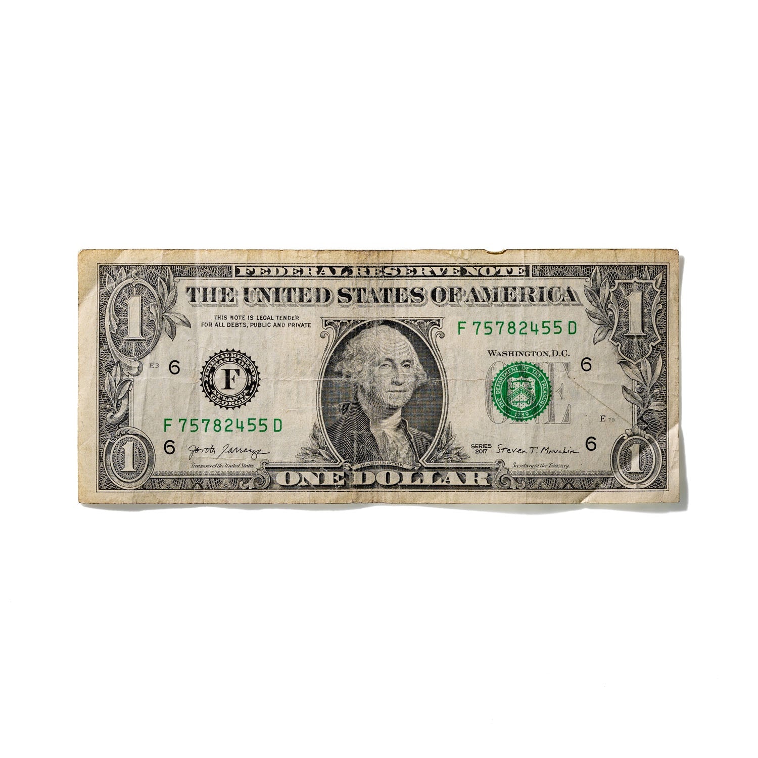 One-Dollar Bill No. 456