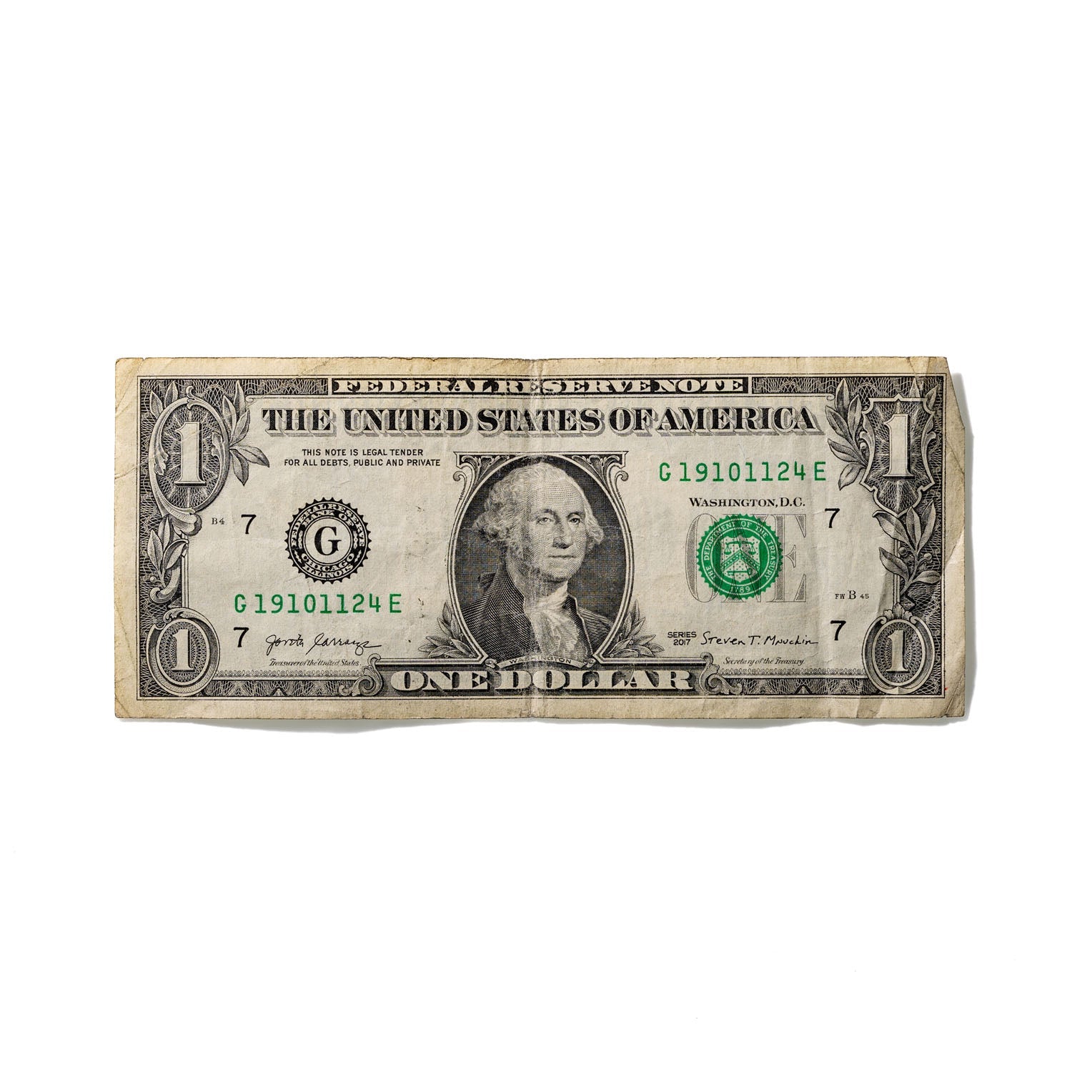 One-Dollar Bill No. 458