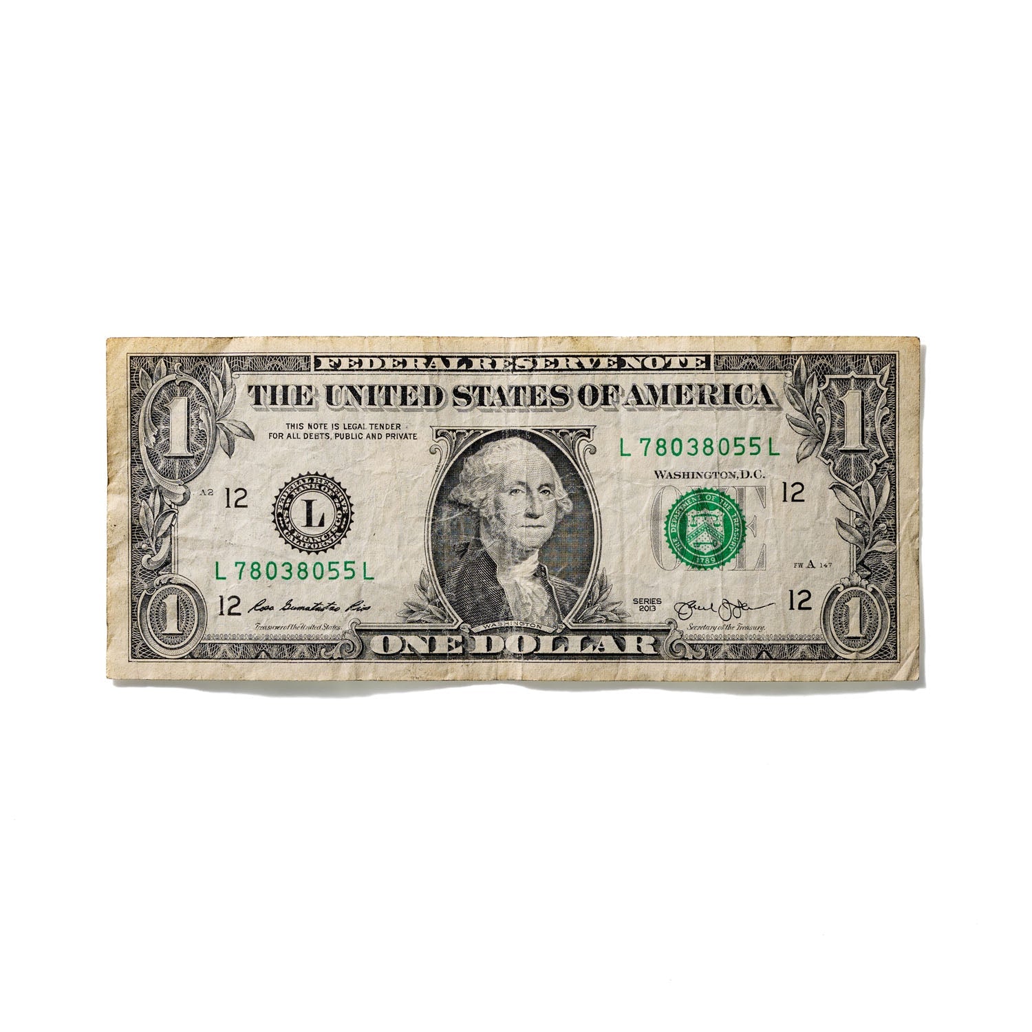 One-Dollar Bill No. 460