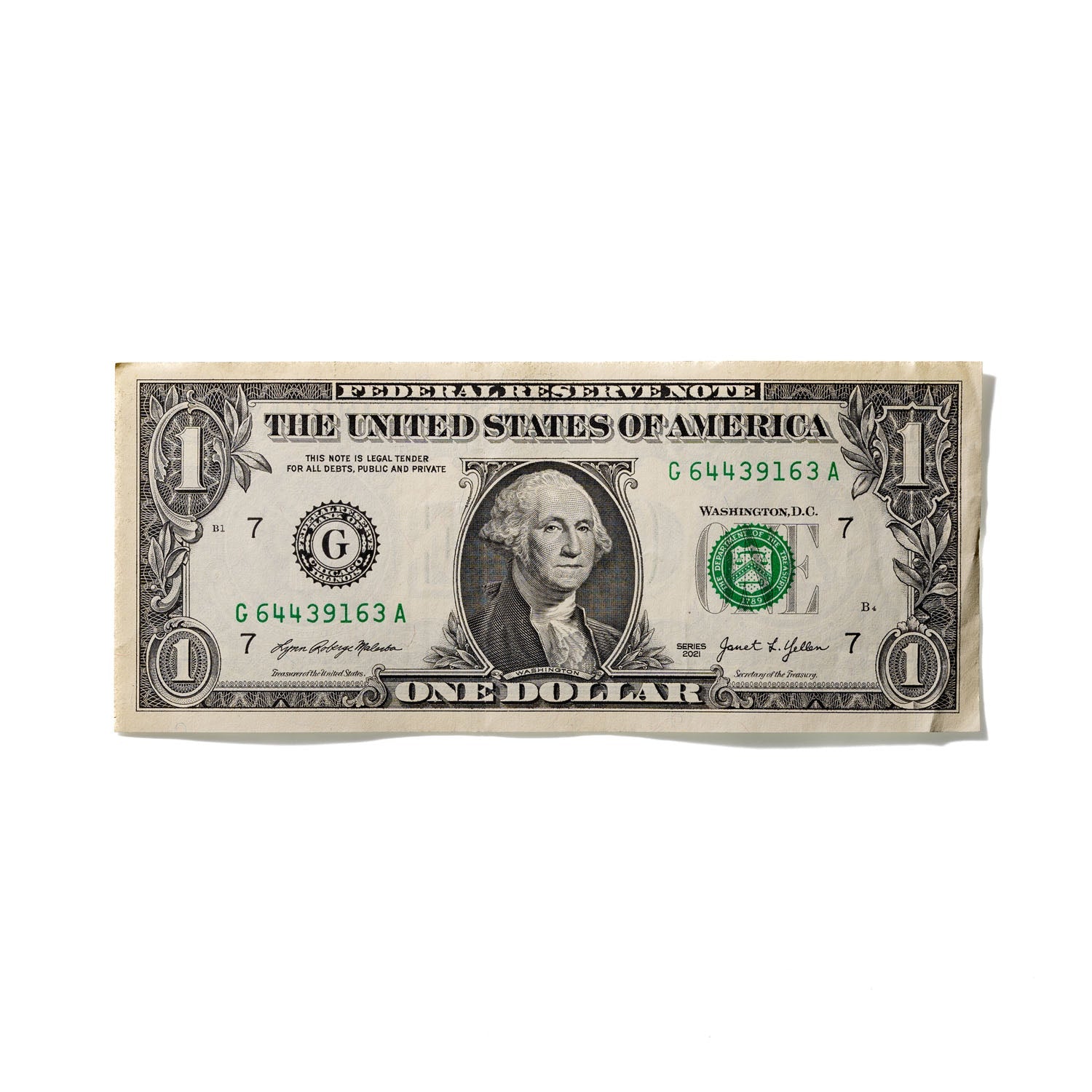 One-Dollar Bill No. 463