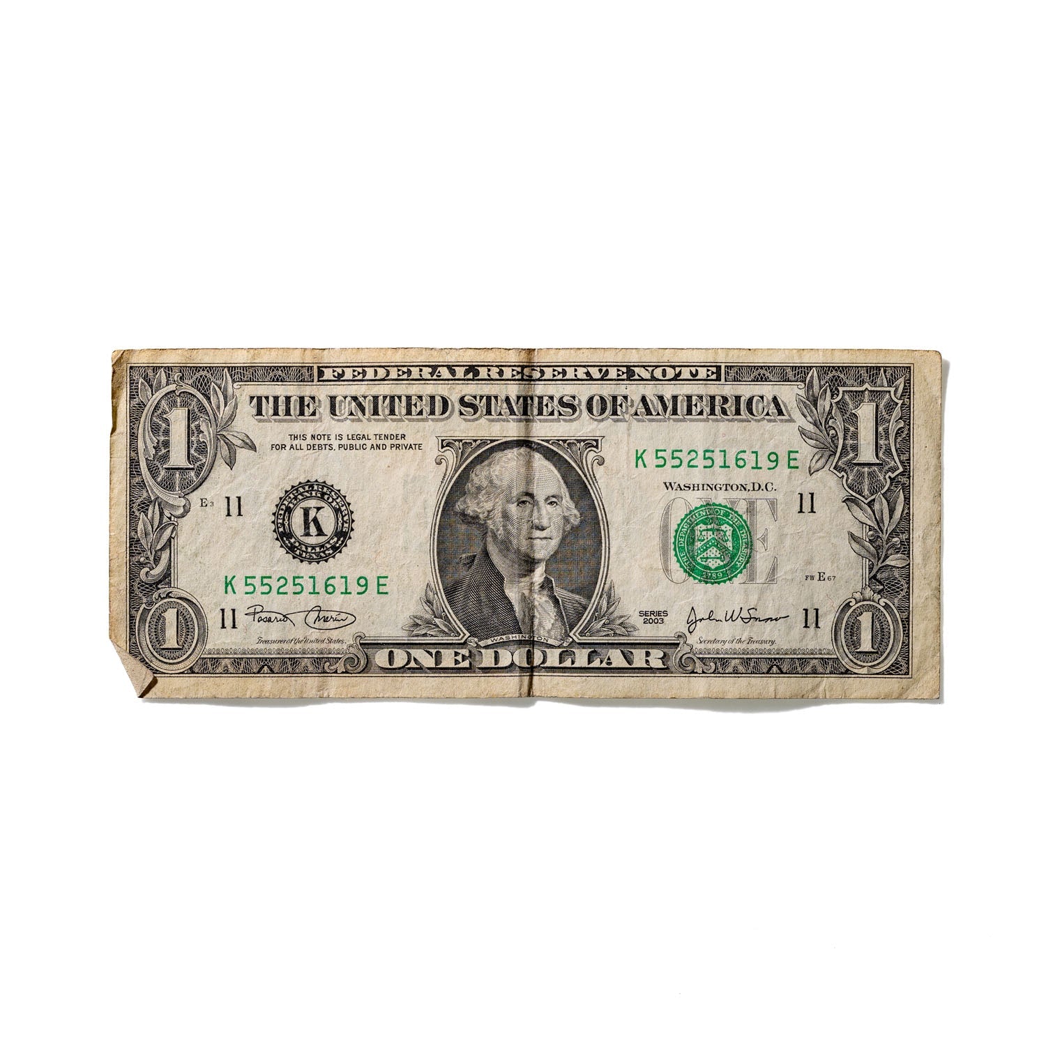 One-Dollar Bill No. 468