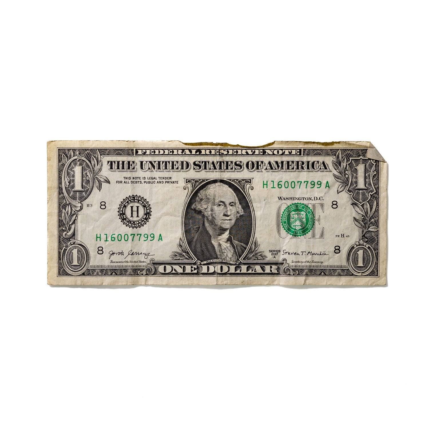 One-Dollar Bill No. 477