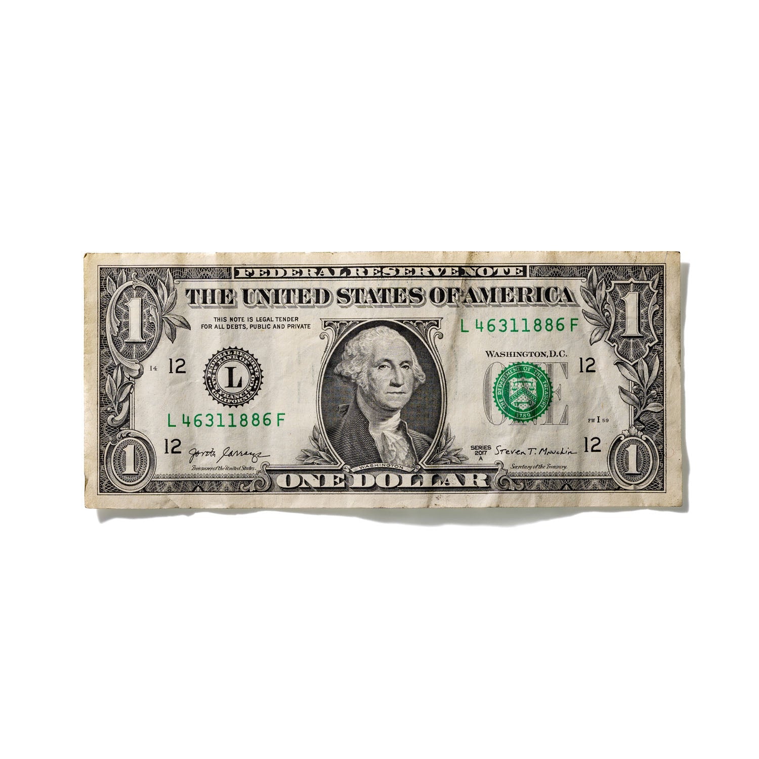 One-Dollar Bill No. 483