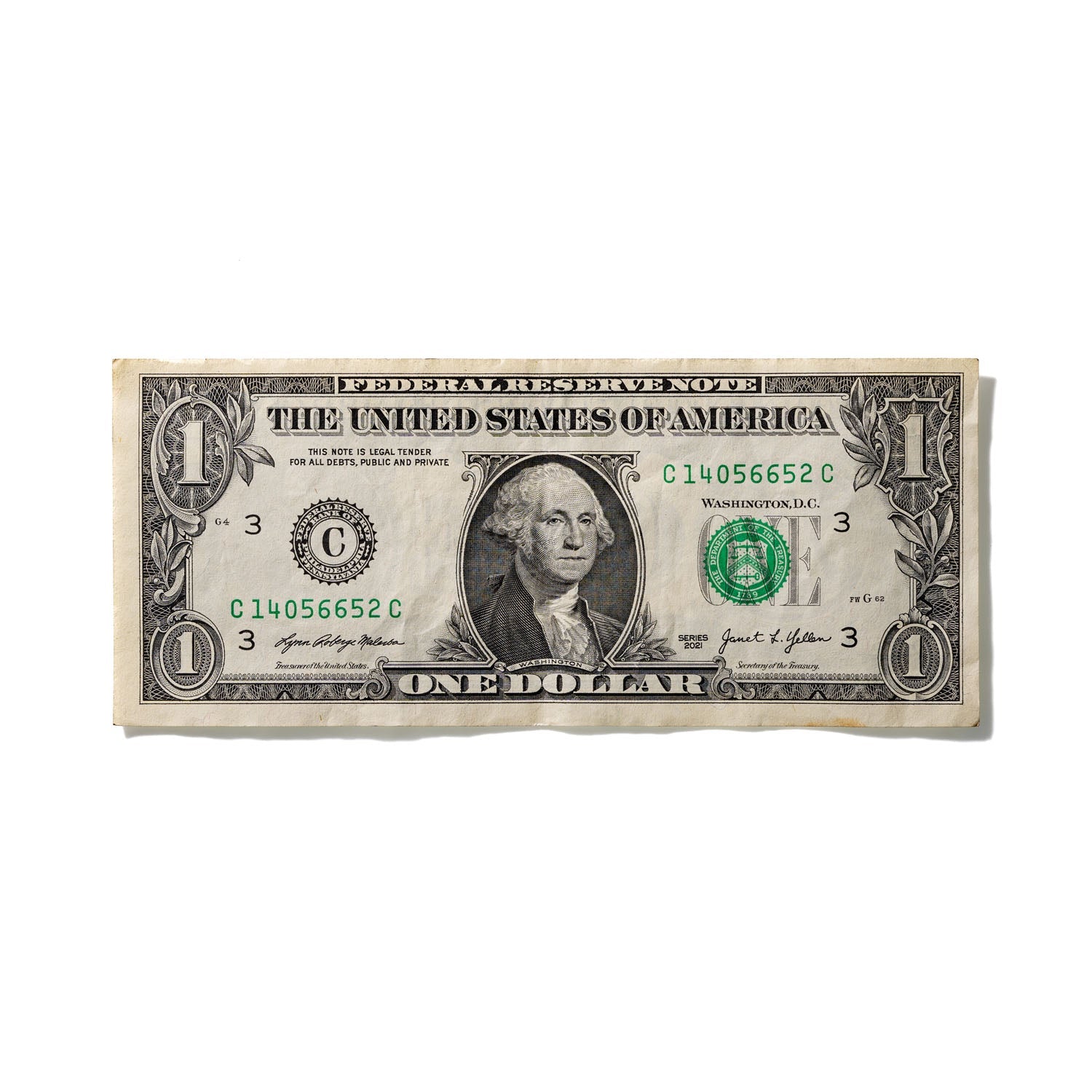 One-Dollar Bill No. 490