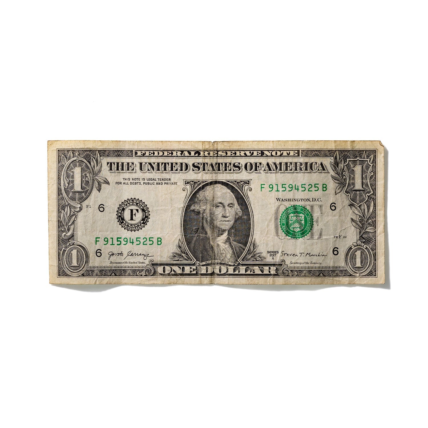 One-Dollar Bill No. 496