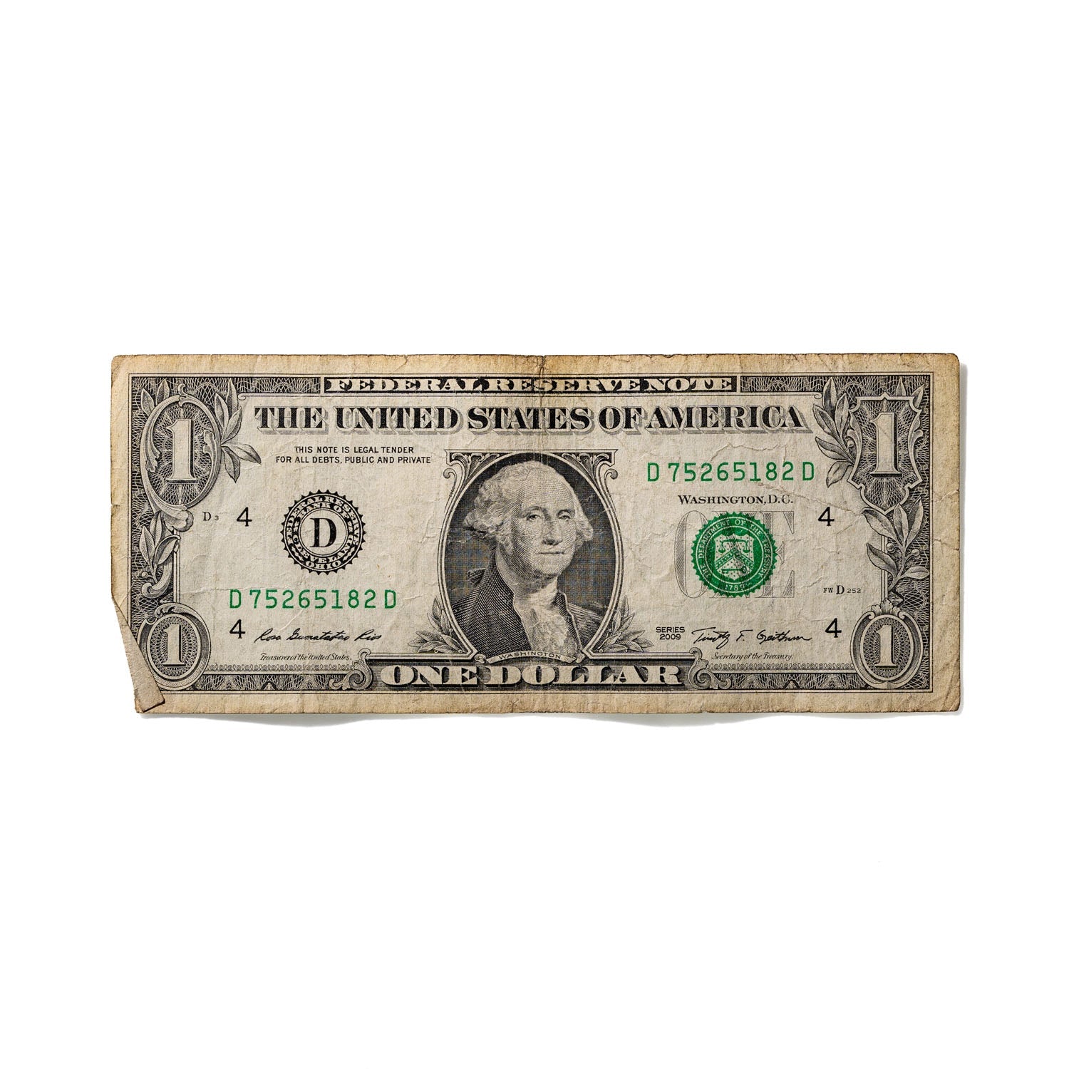 One-Dollar Bill No. 532