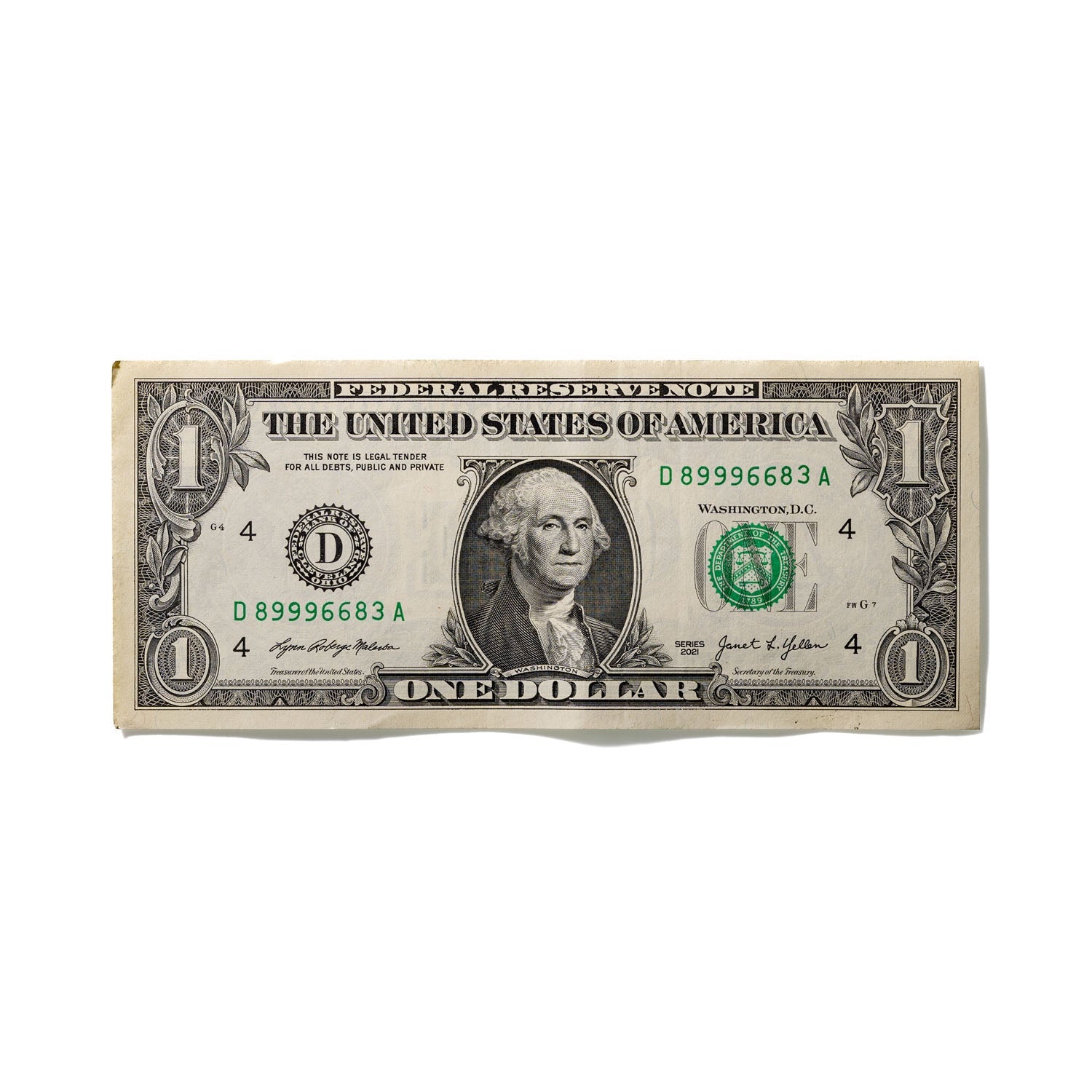 One-Dollar Bill No. 537